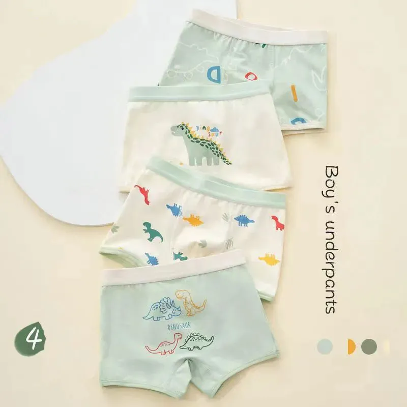 4PCs Set Engineering Adventure Underwear Panties