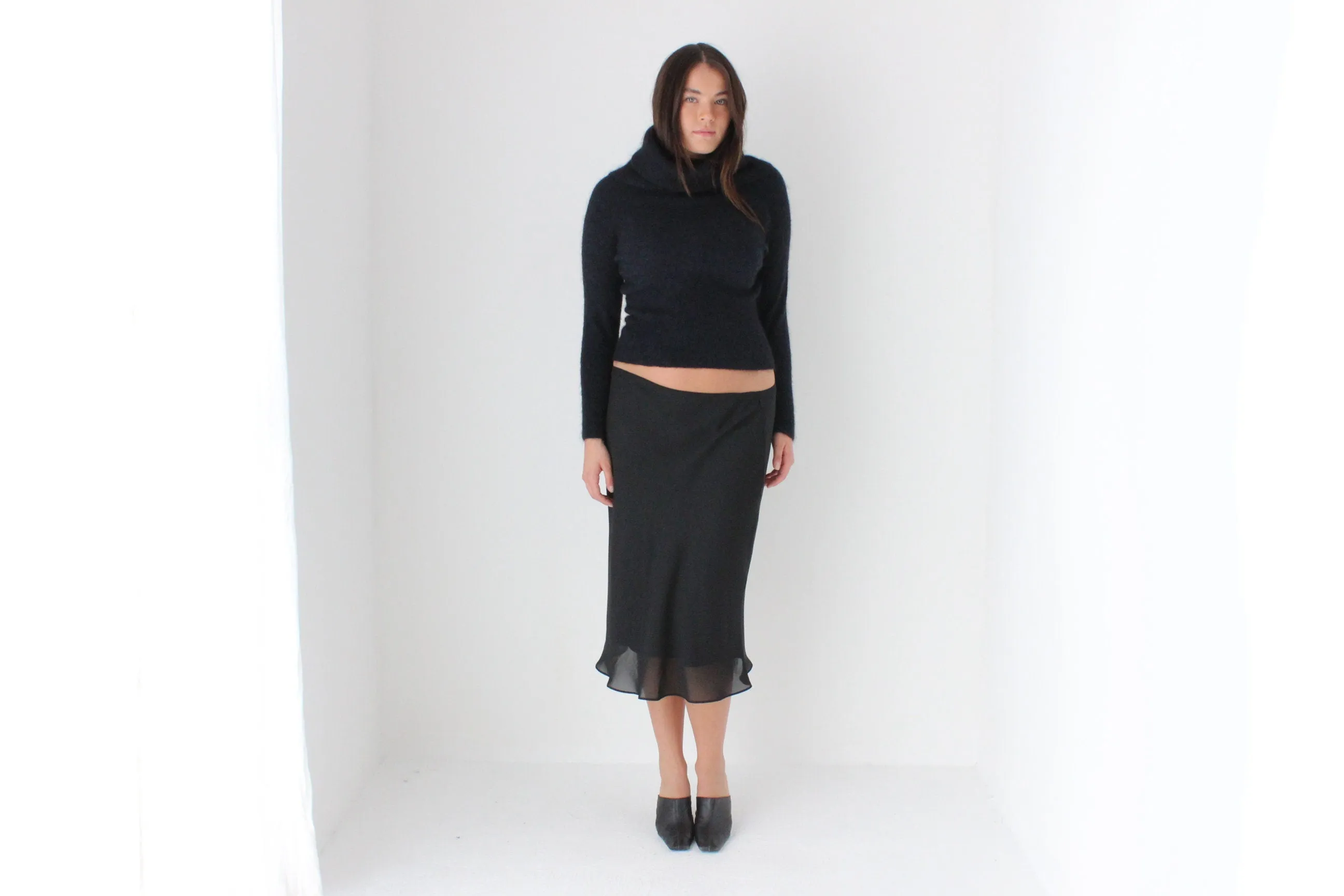 90s Layered Mesh Effortless Slip On Skirt