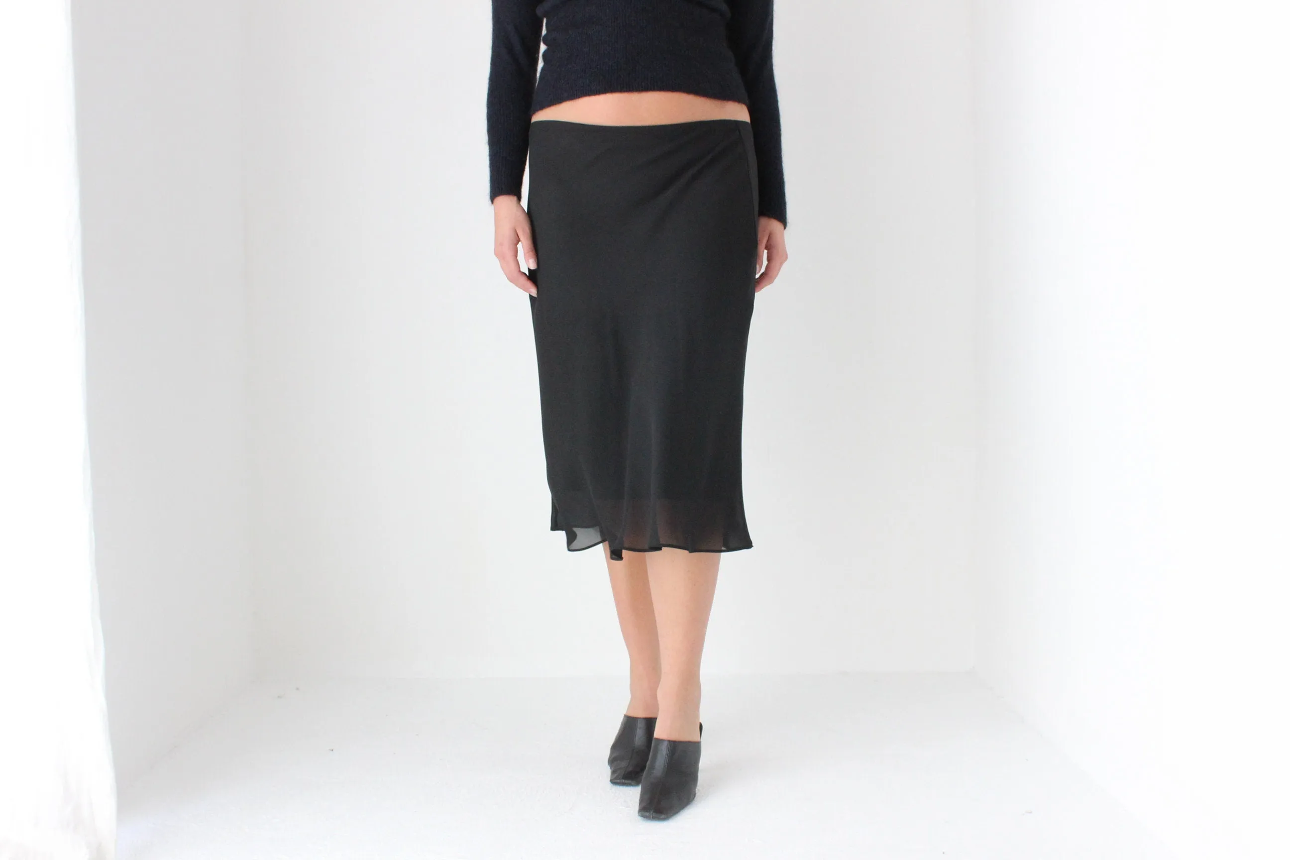 90s Layered Mesh Effortless Slip On Skirt