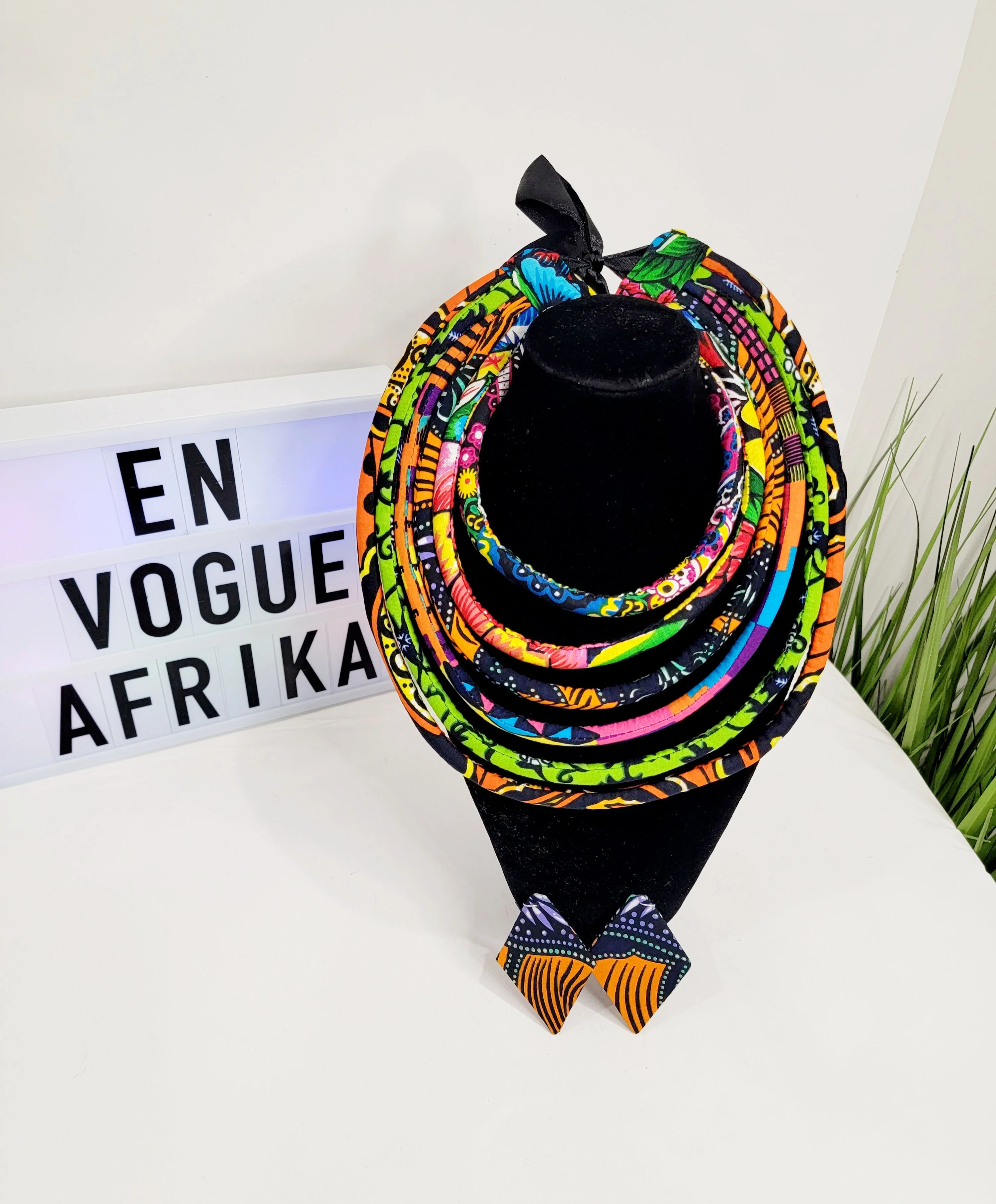 Ankara Layer Necklace