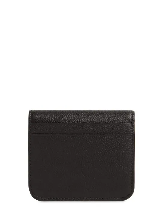 Balenciaga   Grained leather compact wallet 