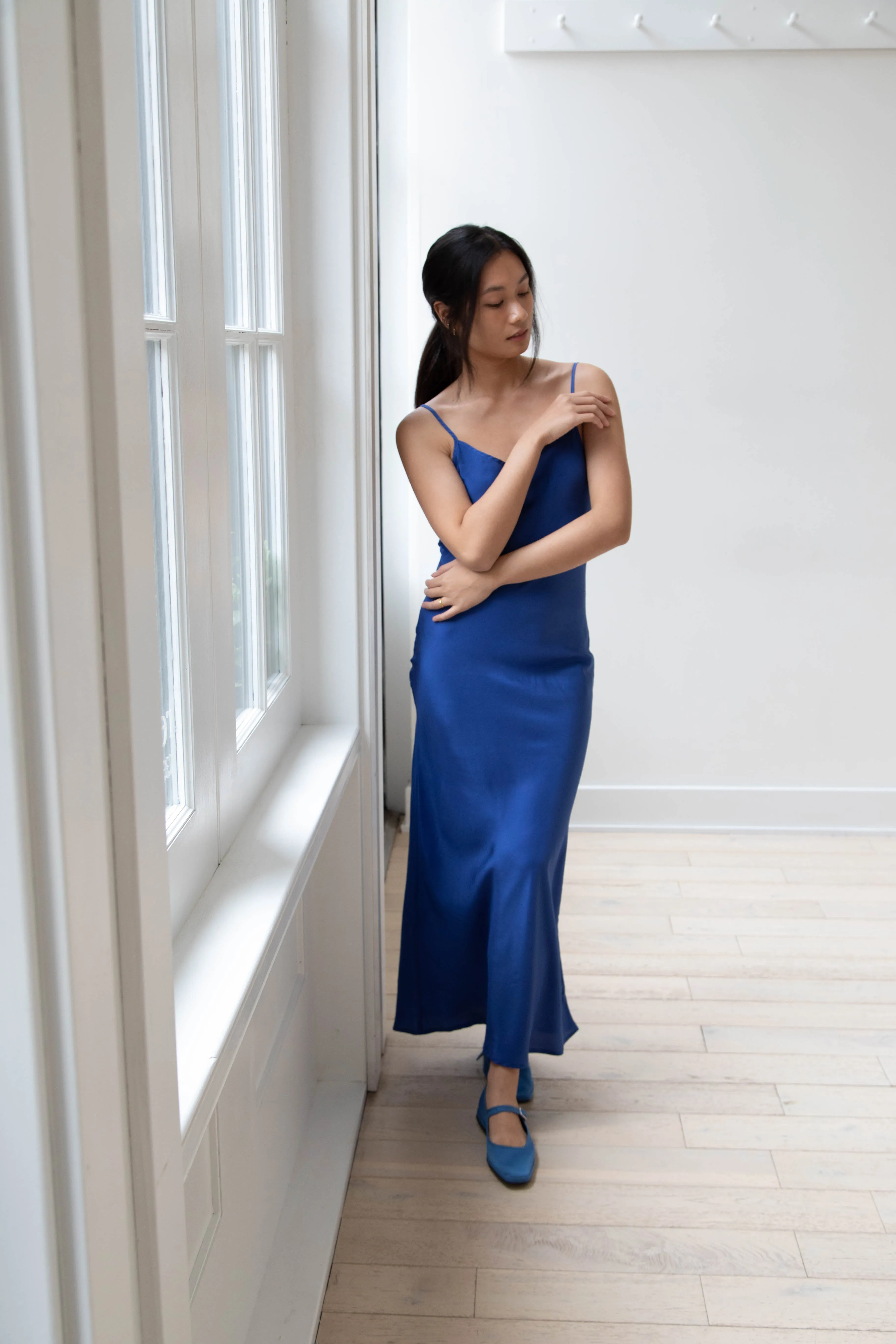 Barena Venezia | Aga Dress in Victoria Blue Silk