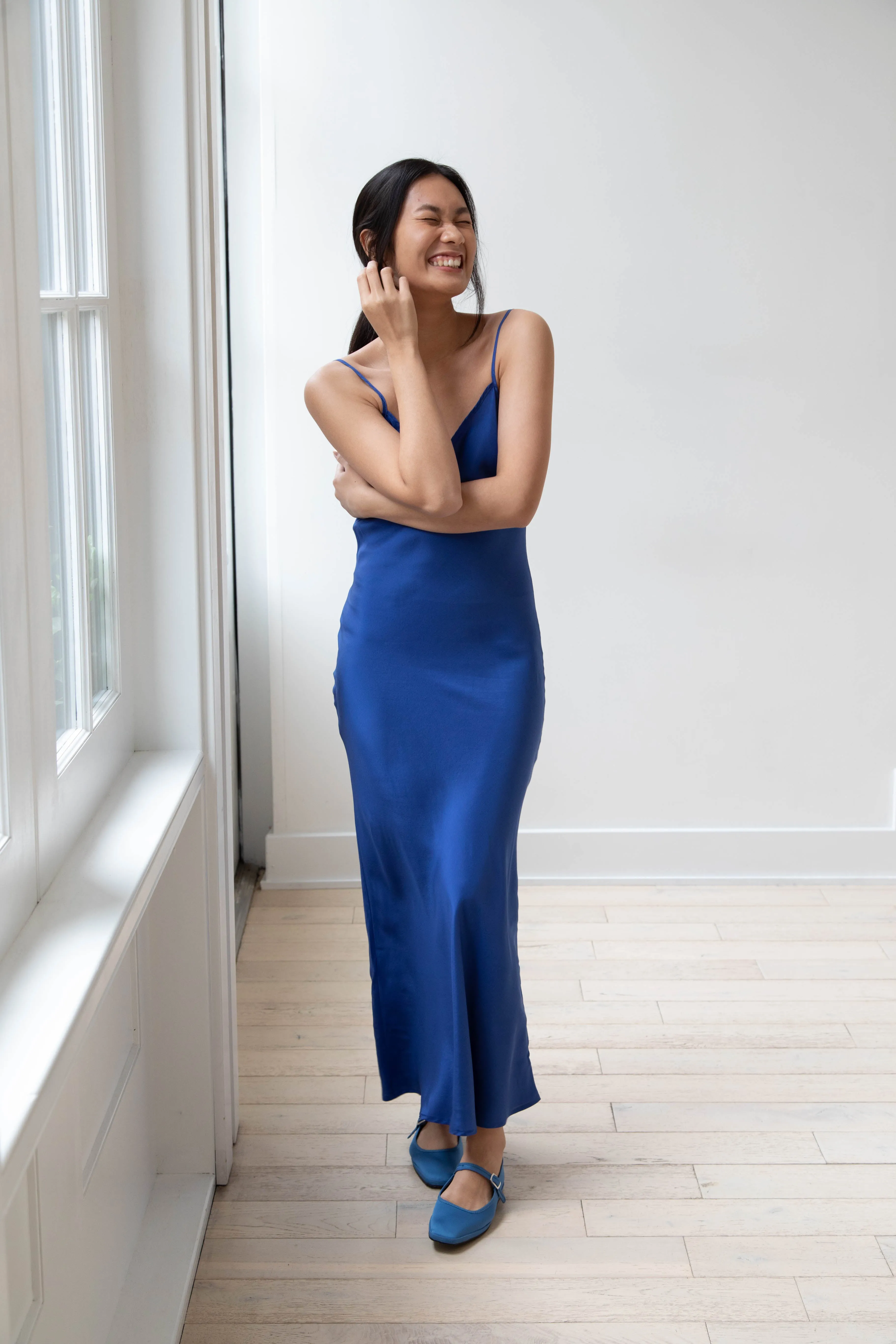 Barena Venezia | Aga Dress in Victoria Blue Silk