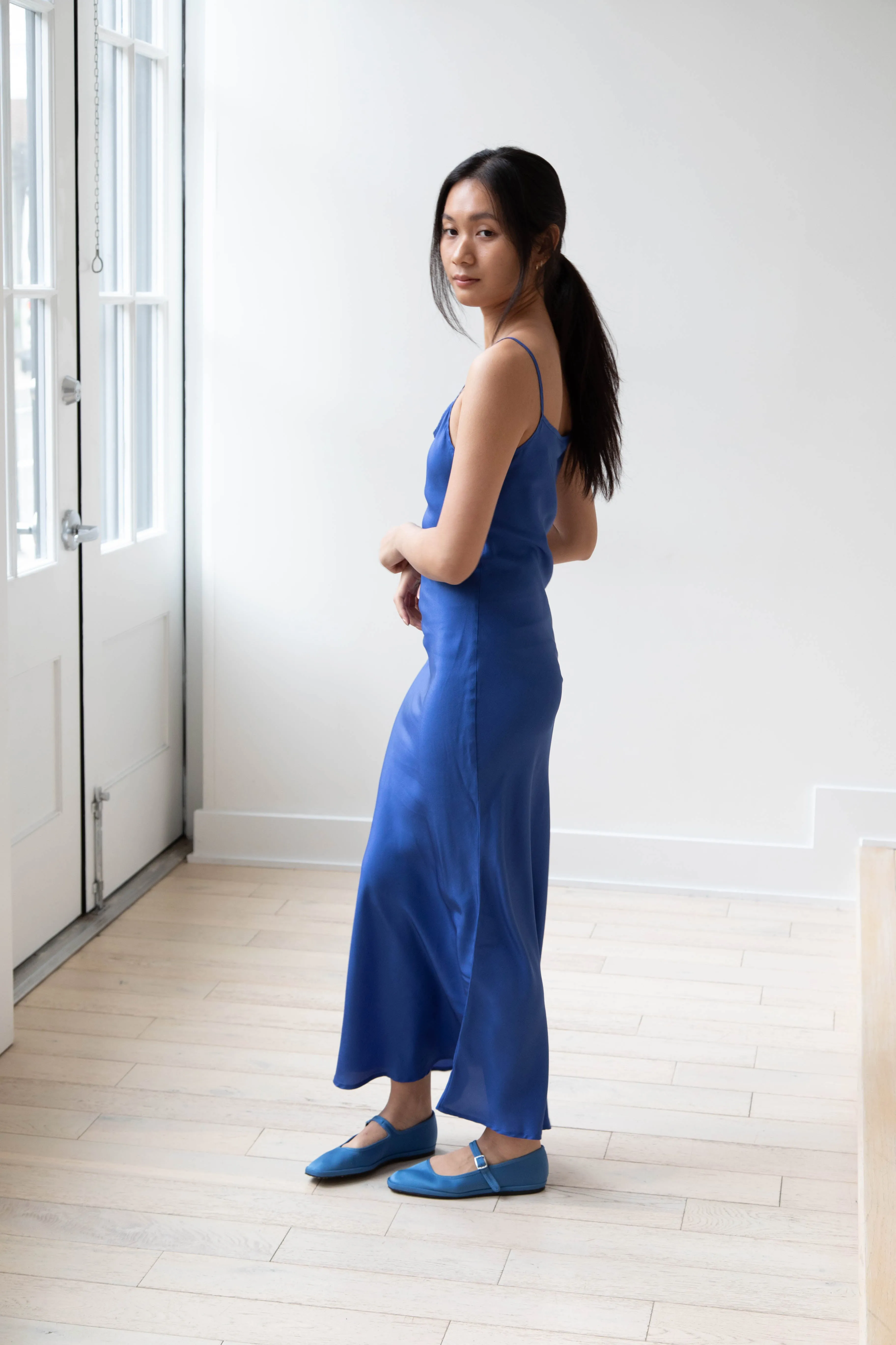 Barena Venezia | Aga Dress in Victoria Blue Silk