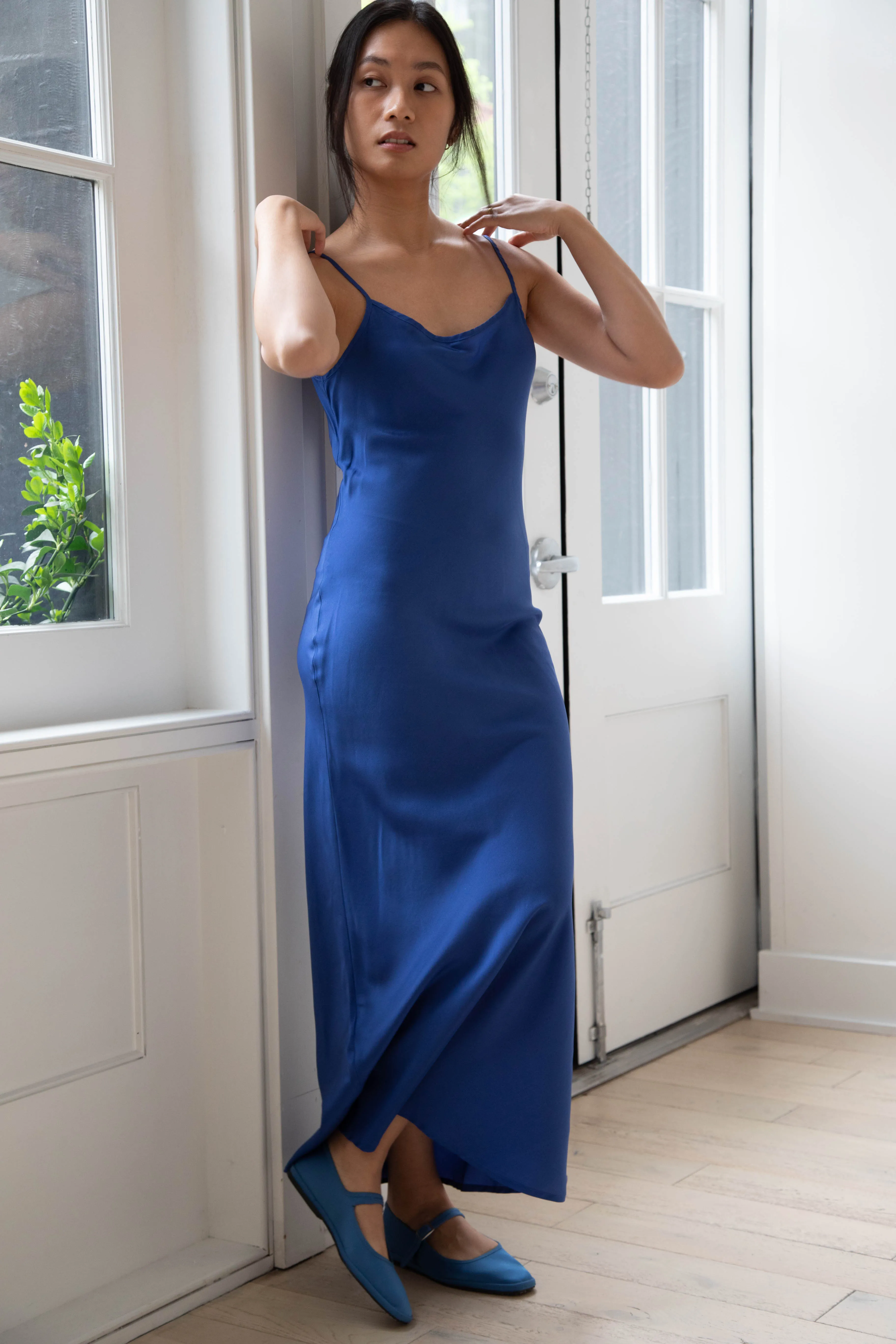 Barena Venezia | Aga Dress in Victoria Blue Silk