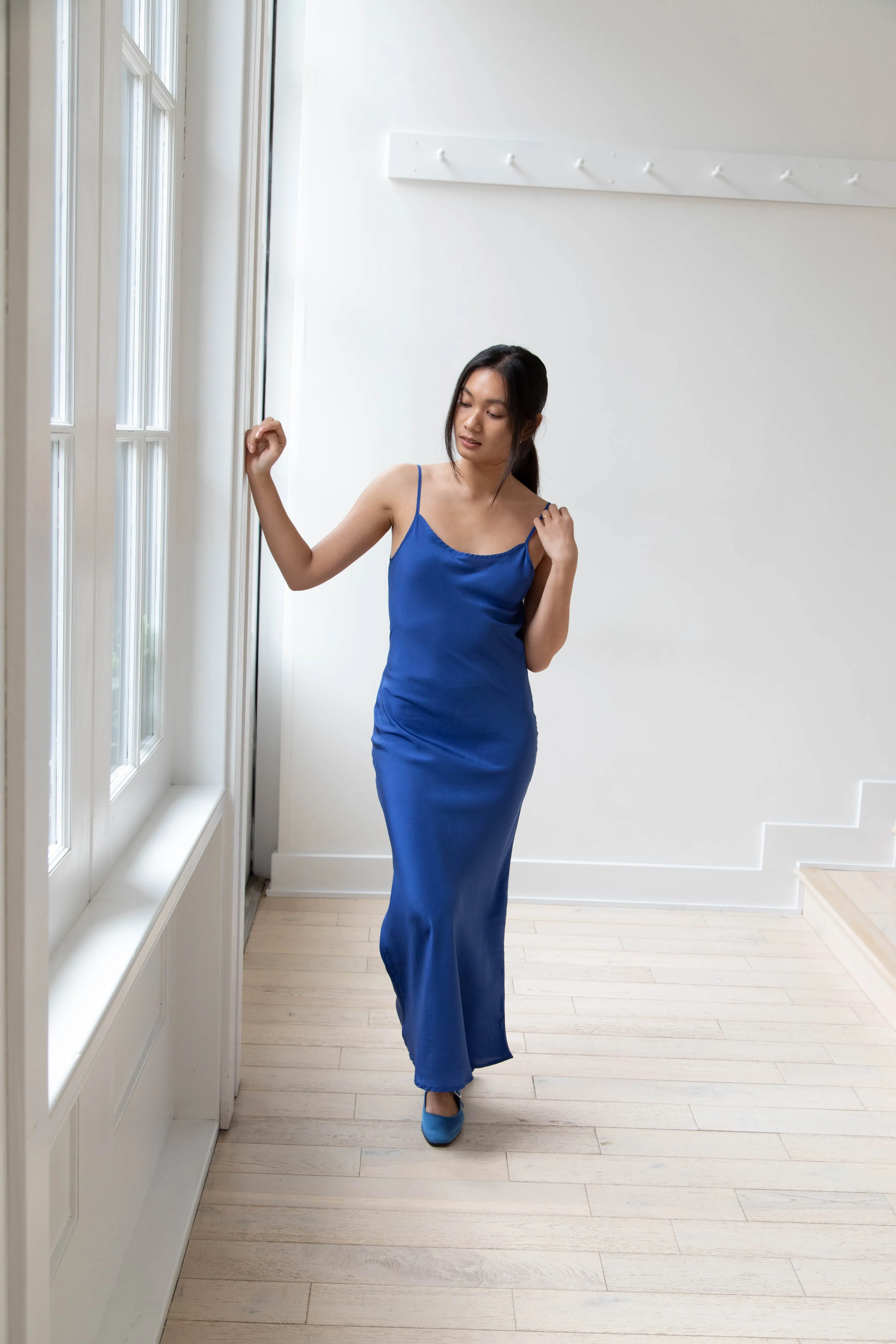 Barena Venezia | Aga Dress in Victoria Blue Silk