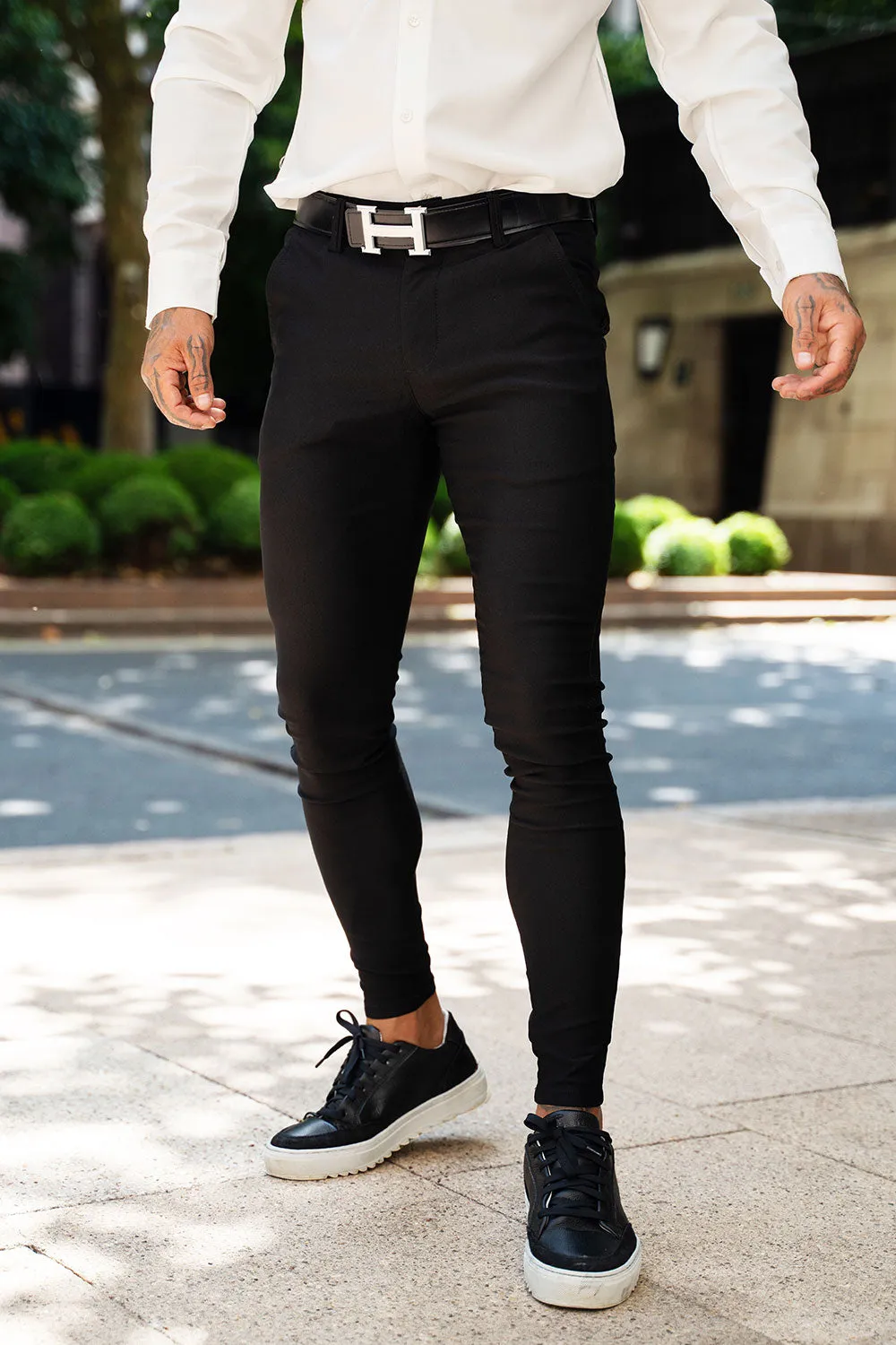 Black Stretch Pants