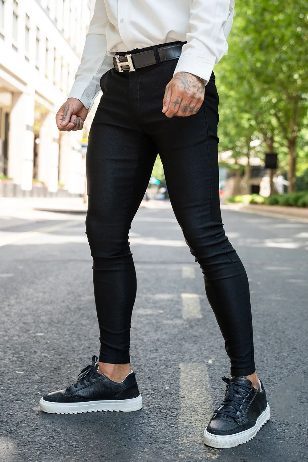 Black Stretch Pants