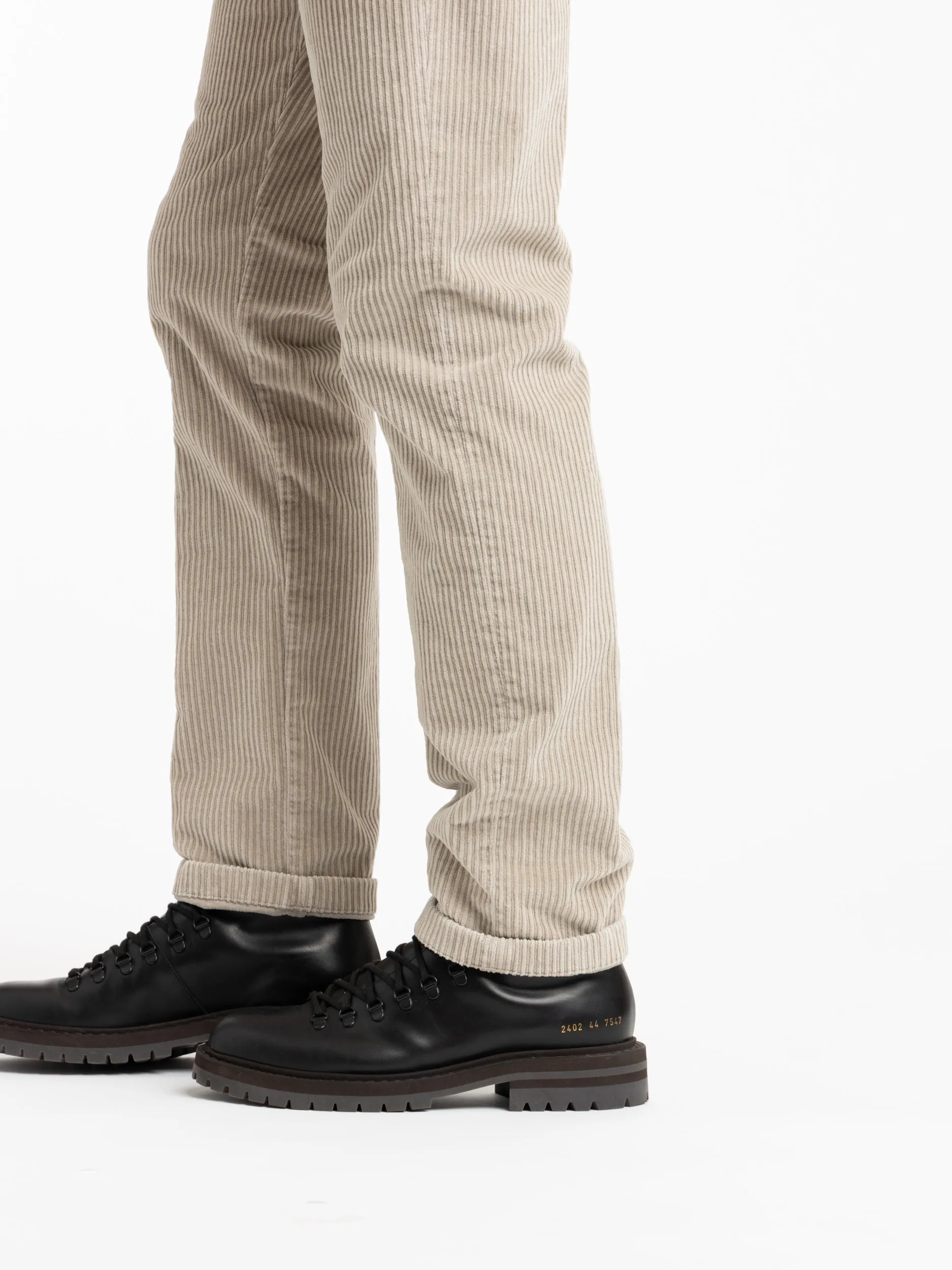 Brown Velvet Chino Trousers