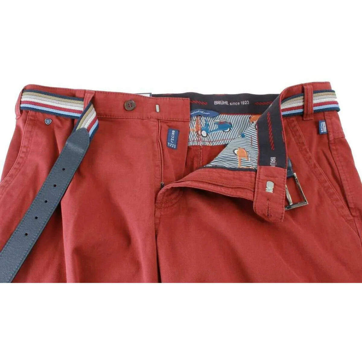 BRUHL Catania B Four Seasons Smart Casual Chinos - Red