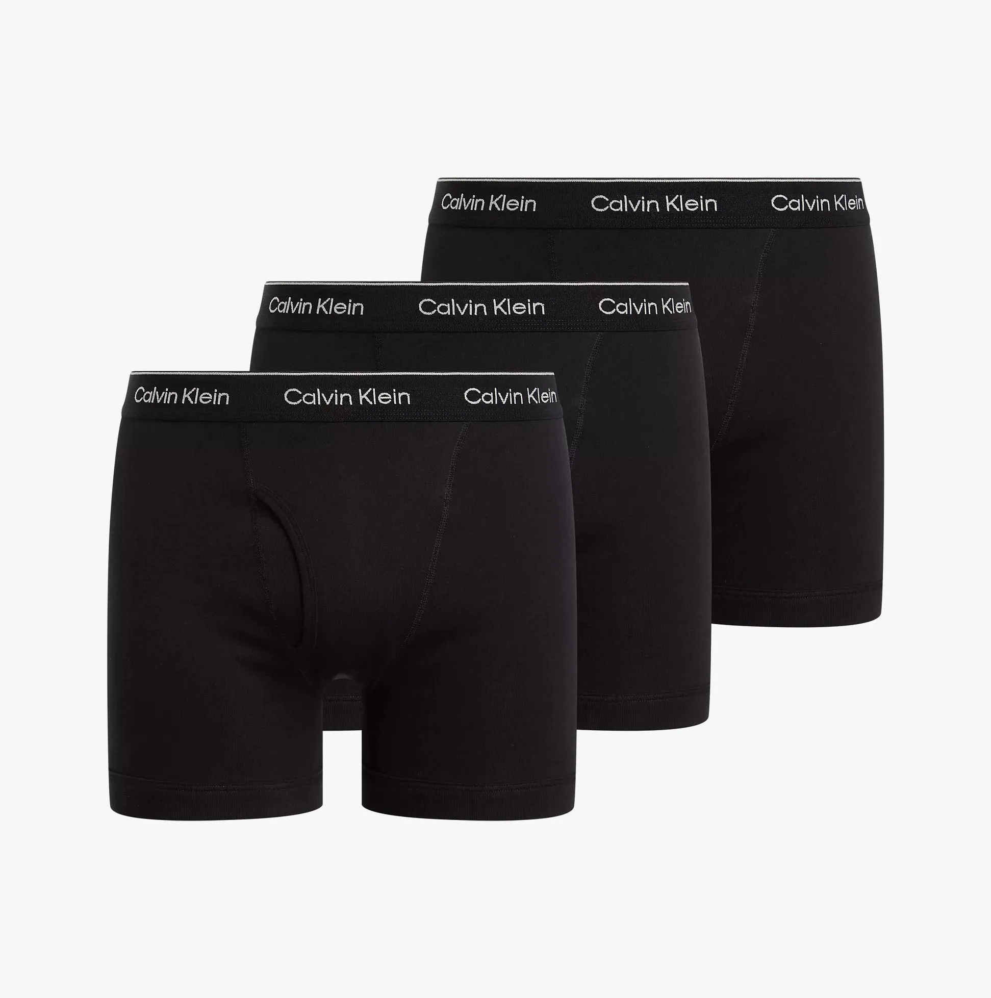 Calvin Klein COTTON CLASSICS Mens 3 Pack Boxer Briefs Black