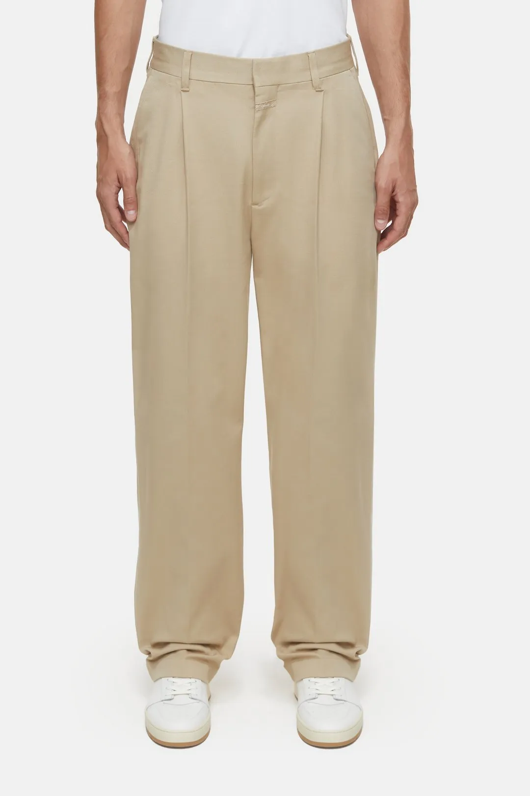 CLOSED MENS PANTS BLOMBERG WIDE- URBAN BEIGE