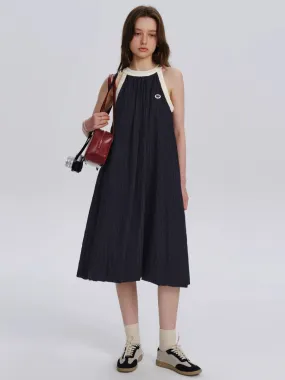 Contrasting Stitch Slip Dress