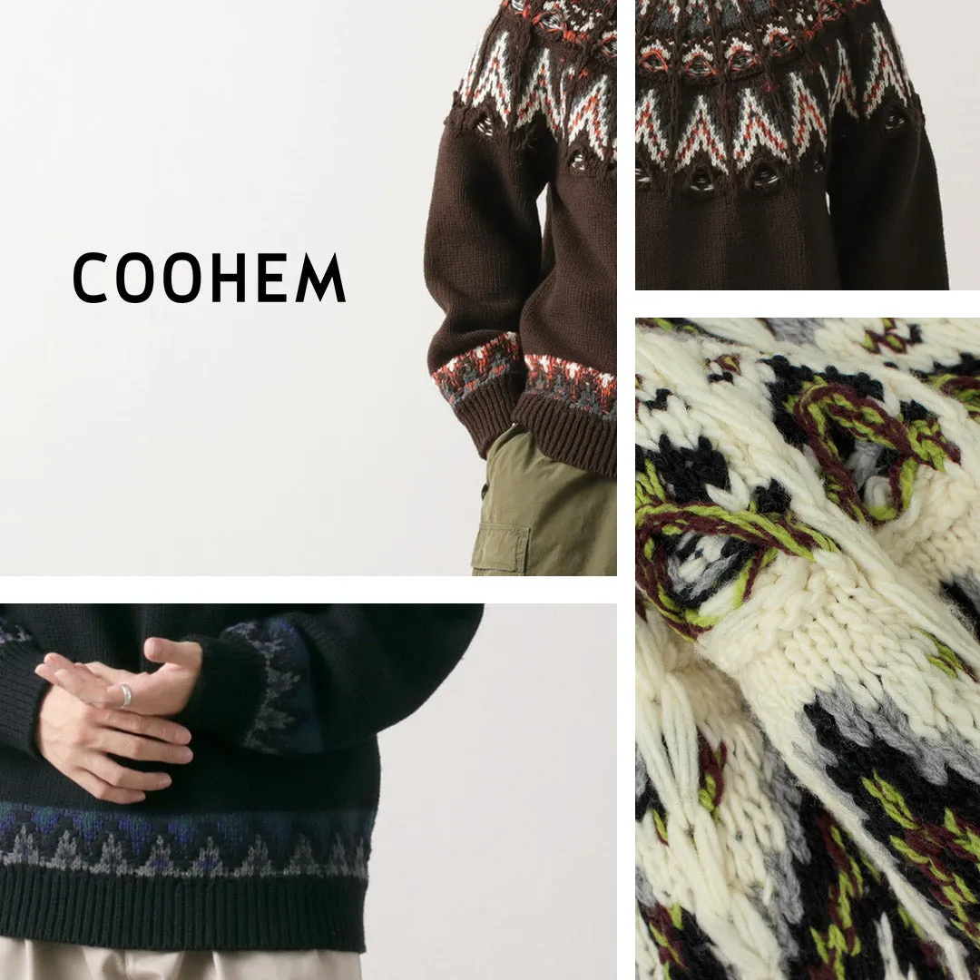 COOHEM / Nordic Knit Pullover