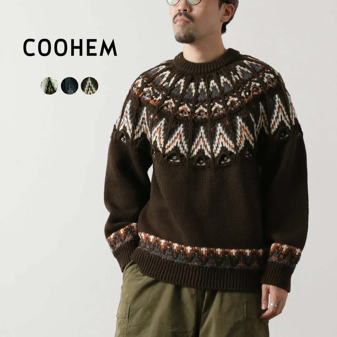 COOHEM / Nordic Knit Pullover