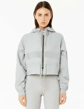 CROPPED MAN DOWN JACKET-HIGH RISE GRYM