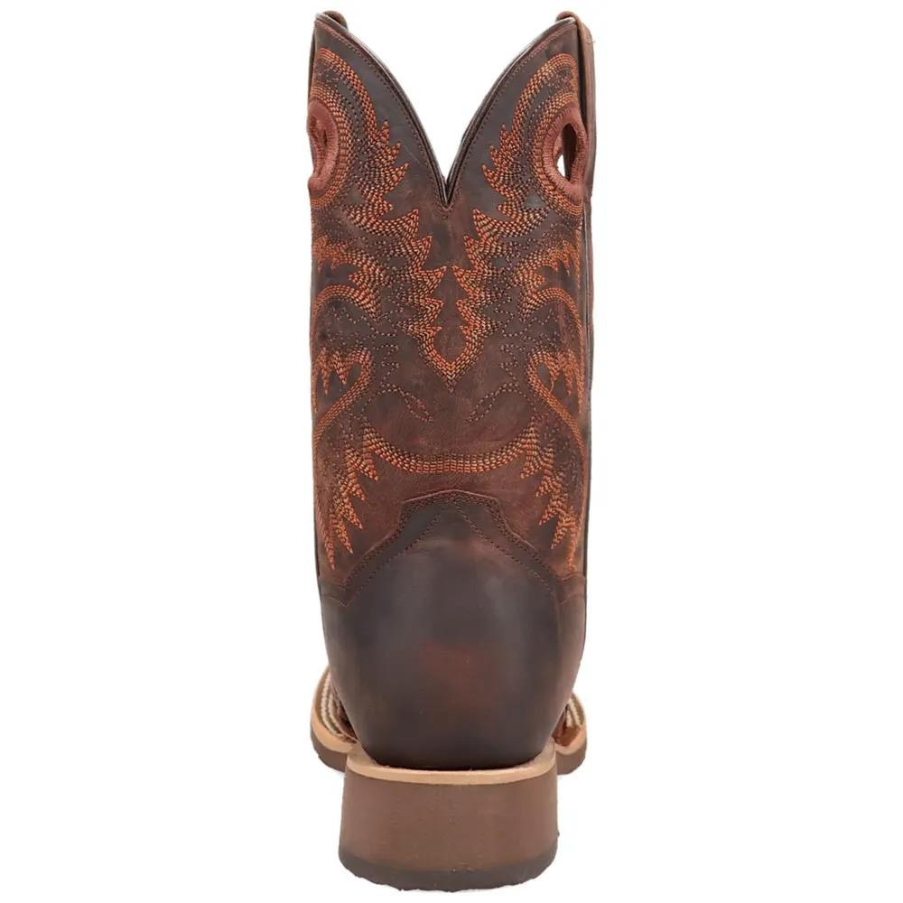 Dan Post Men's Egan Brown Caiman Leather Western Boots