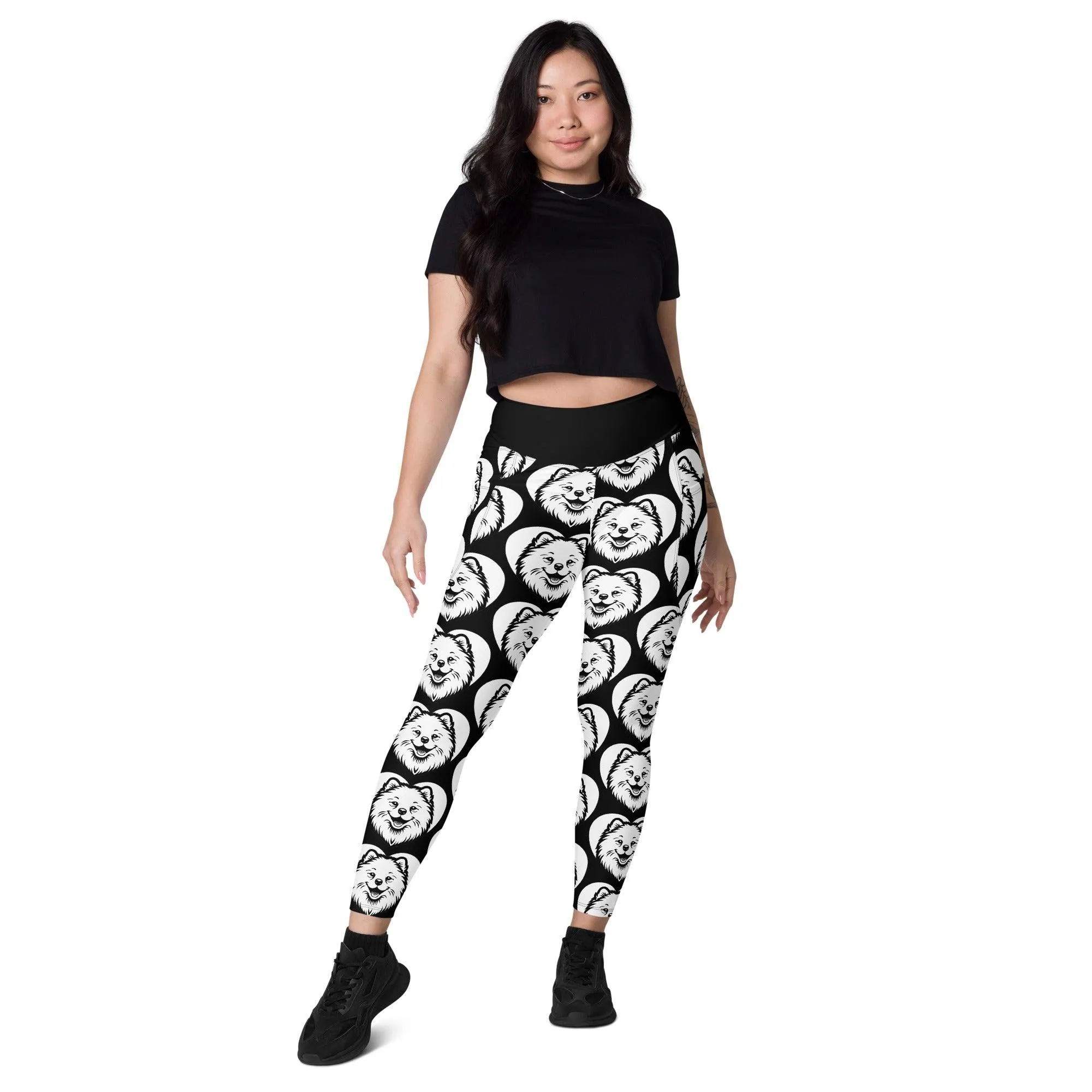 DOG BREED LEGGINGS with pockets - SAMOYED - HERTTAHOUND