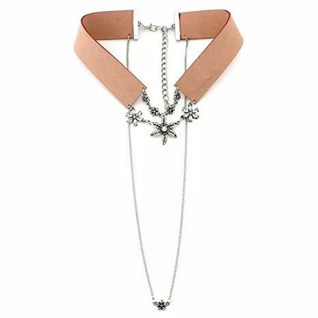 Double Layered Choker - Tan