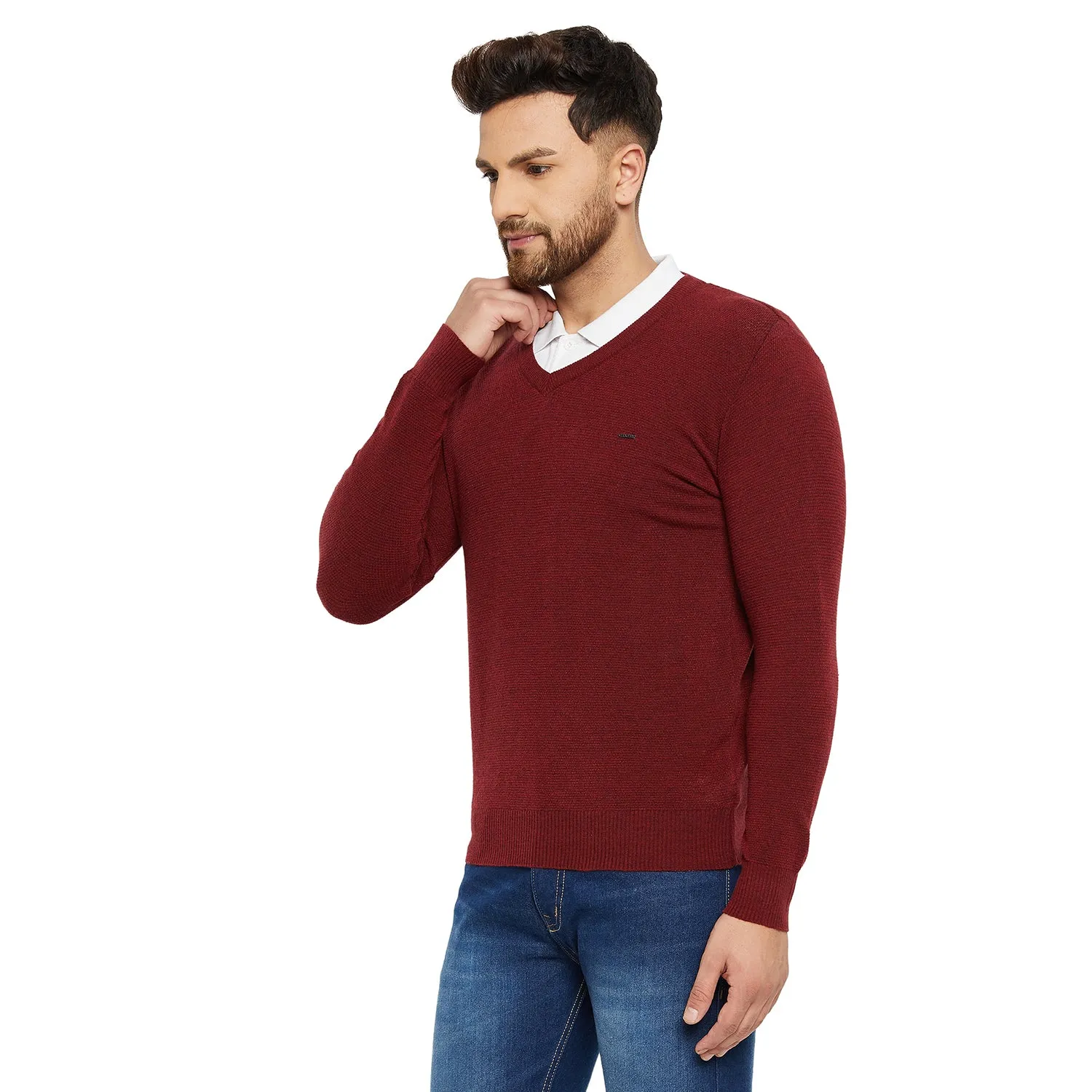 Duke Stardust Men V Neck Sweater (SDS675)