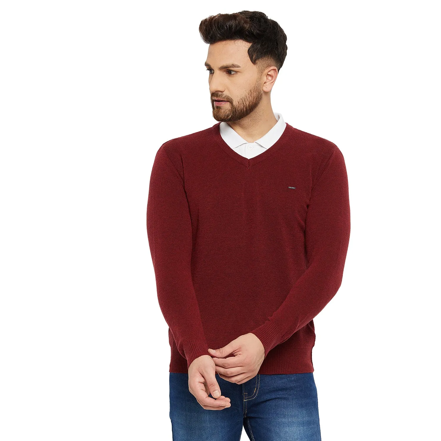 Duke Stardust Men V Neck Sweater (SDS675)