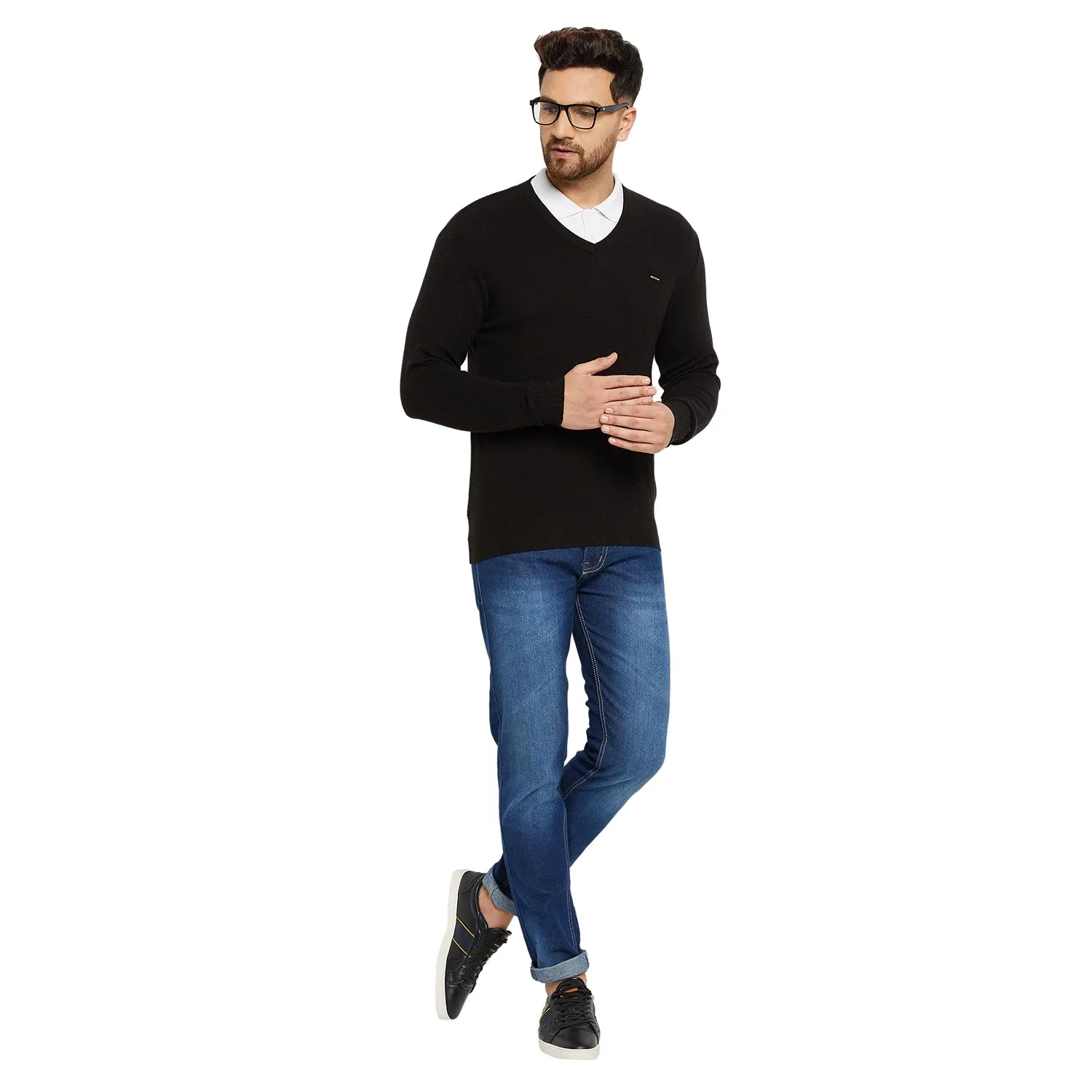 Duke Stardust Men V Neck Sweater (SDS675)