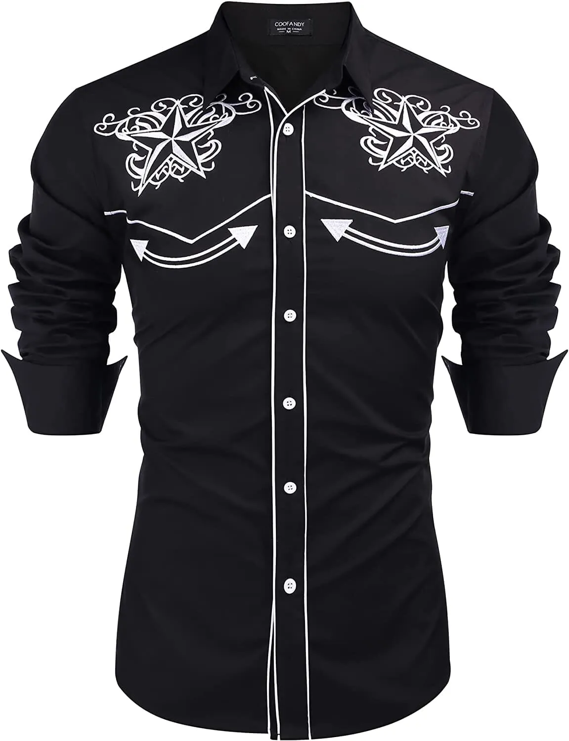 Embroidered Cowboy Button Down Shirt (US Only)