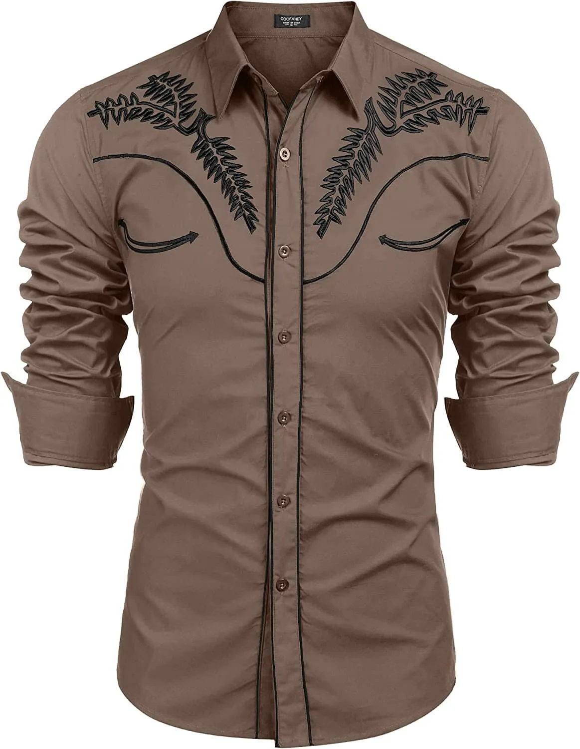 Embroidered Cowboy Button Down Shirt (US Only)