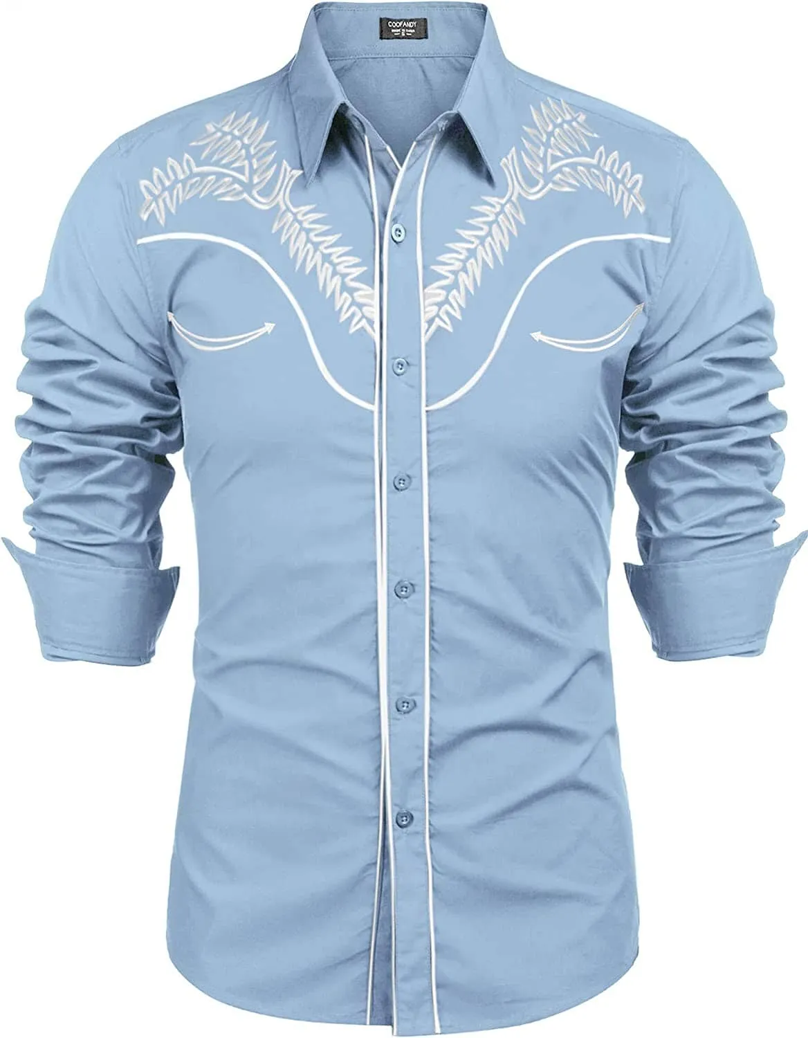 Embroidered Cowboy Button Down Shirt (US Only)