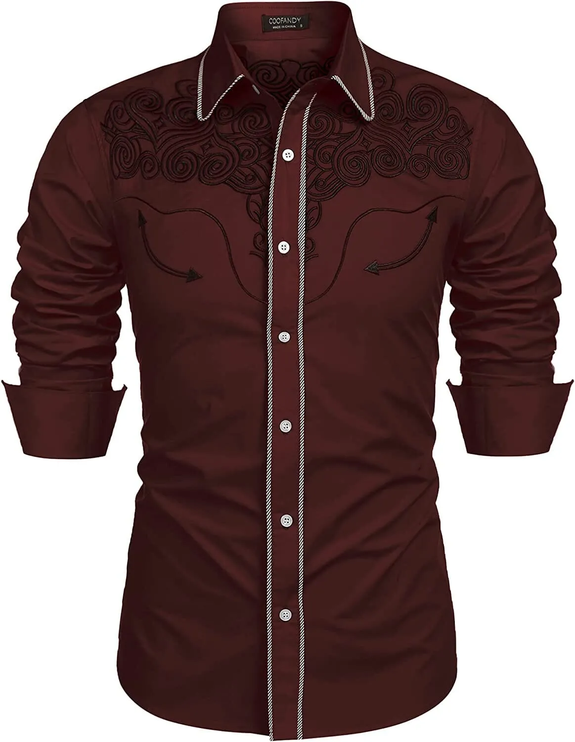 Embroidered Cowboy Button Down Shirt (US Only)