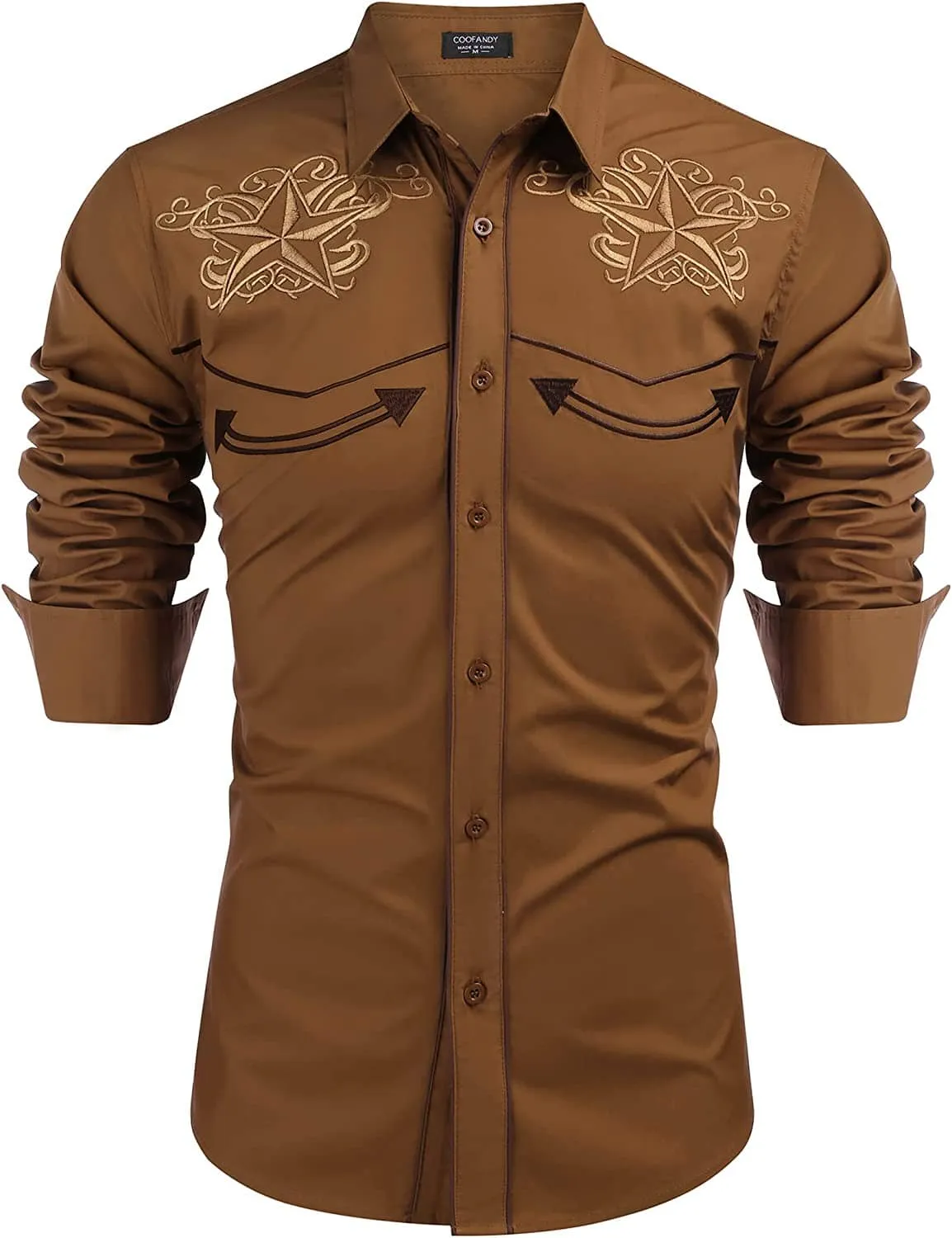 Embroidered Cowboy Button Down Shirt (US Only)