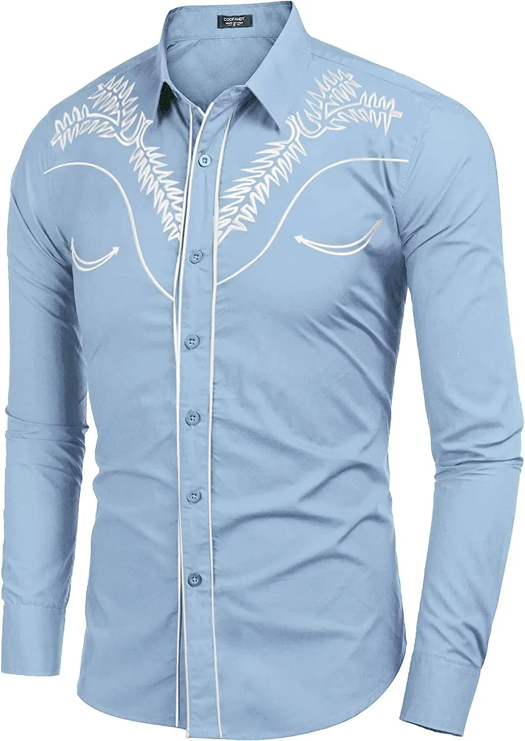 Embroidered Cowboy Button Down Shirt (US Only)