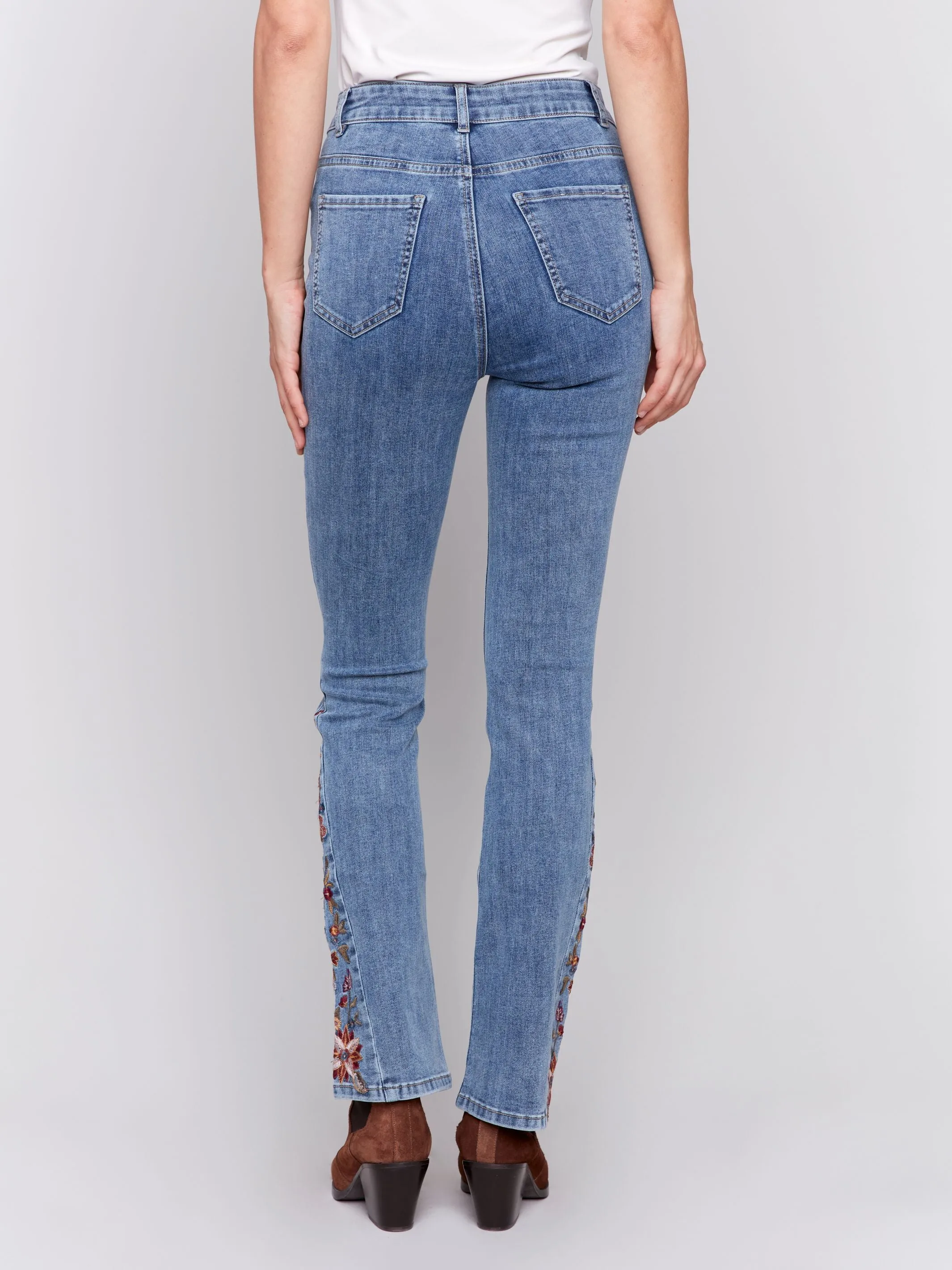 Embroidered Insert Jean