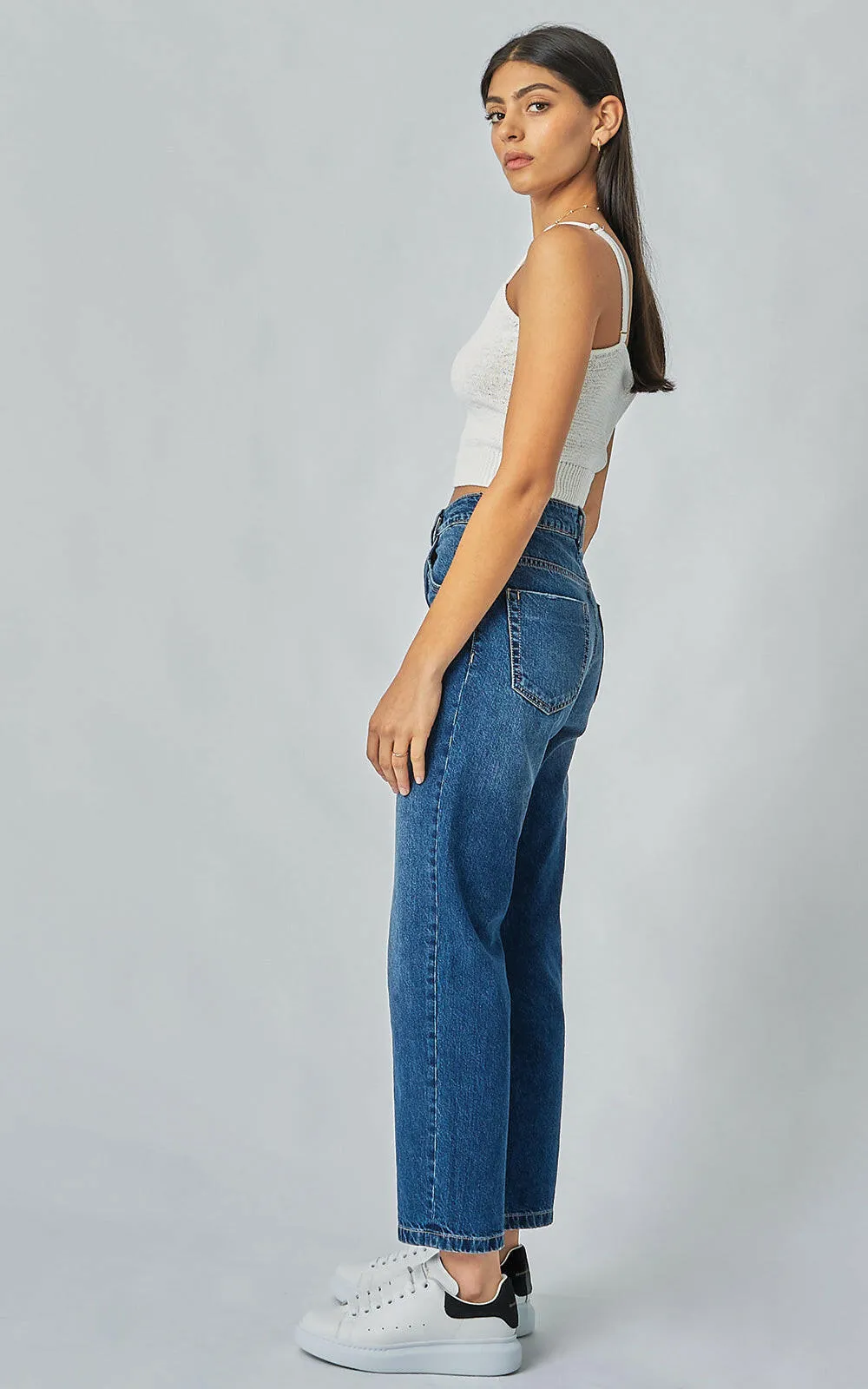 Evie Wide Leg Blur Blue Jeans