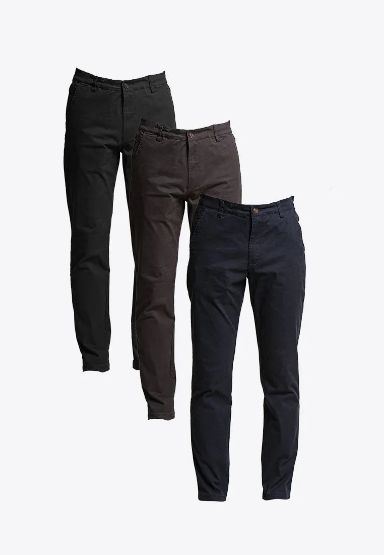 Forest Stretchable Slim Fit Cotton Pants Trousers Men Chinos Pant | Seluar Lelaki - 610198