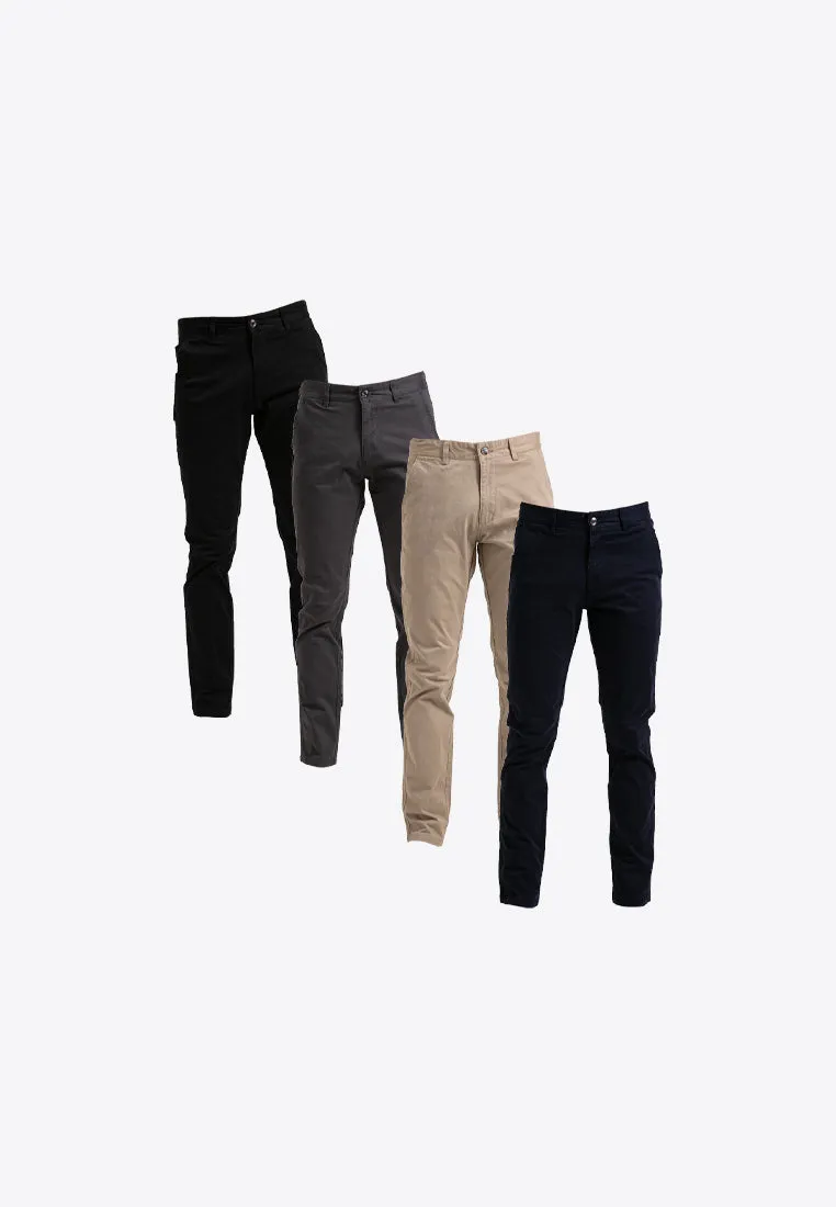 Forest Stretchable Slim Tapered Cotton Pants Trousers Men Chinos Pant | Seluar Lelaki - | Seluar Lelaki - 610212