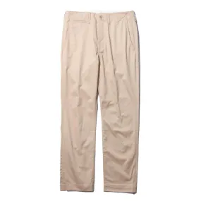 Full Count Tapered Chino Trousers Beige