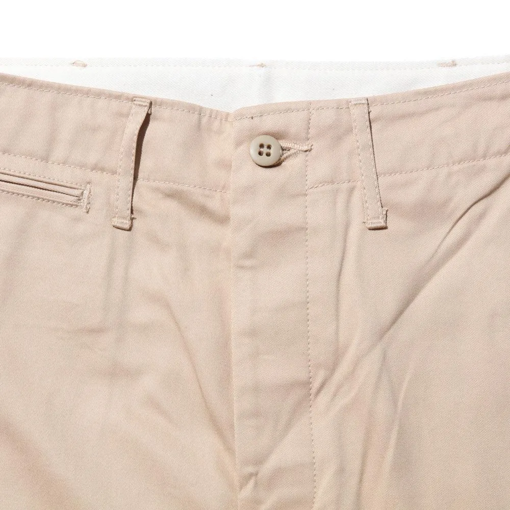 Full Count Tapered Chino Trousers Beige