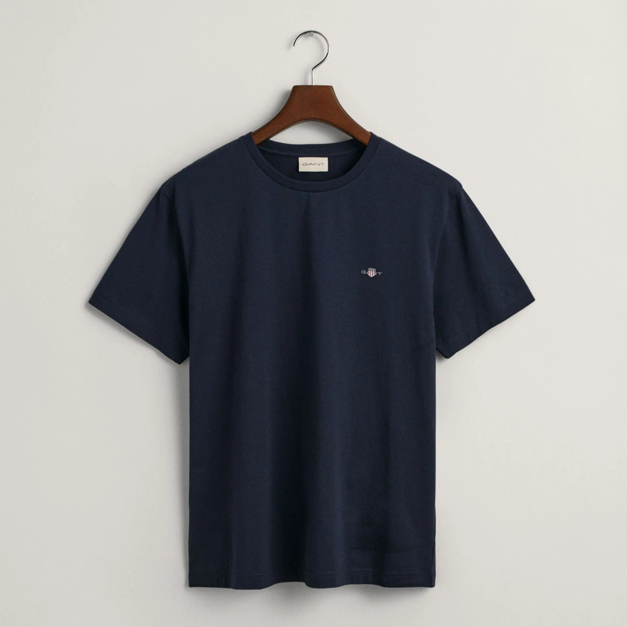 GANT Regular Fit Shield T-Shirt in Evening Blue