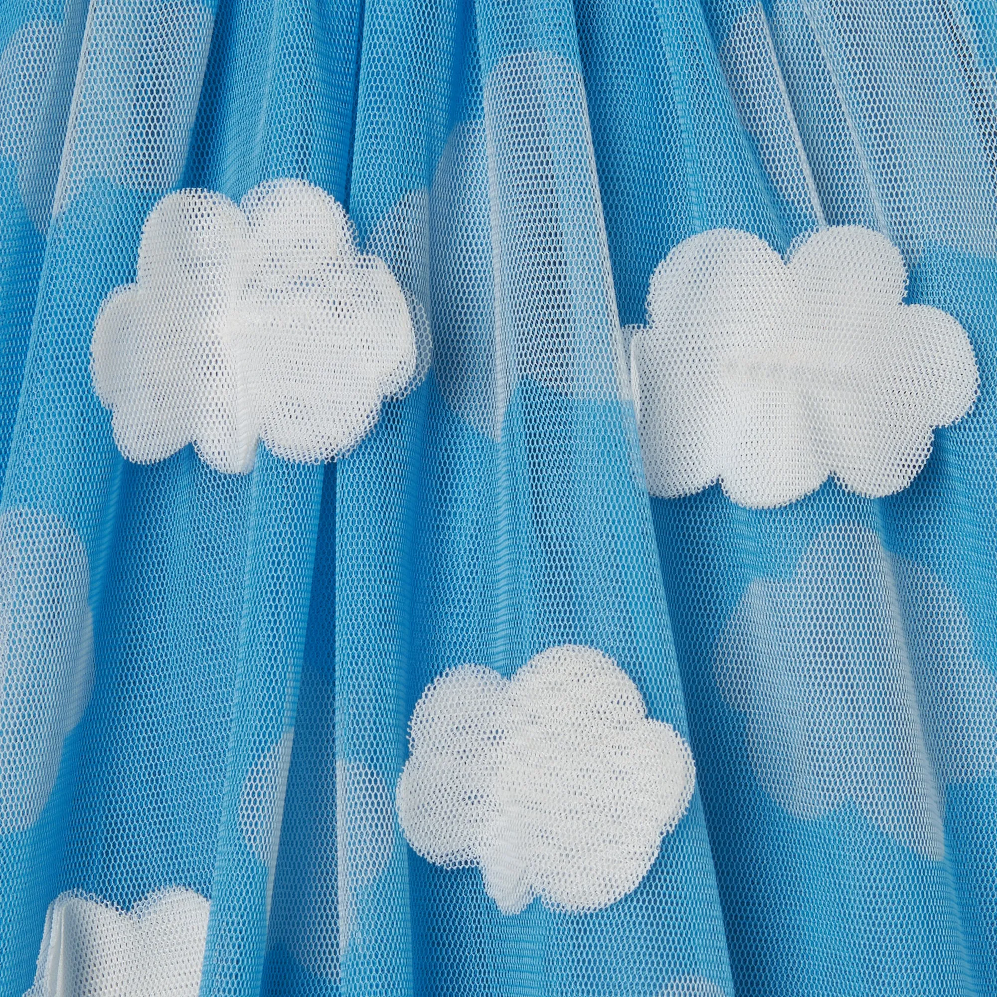 Girl Cloud Tulle Dress w/ 3D details