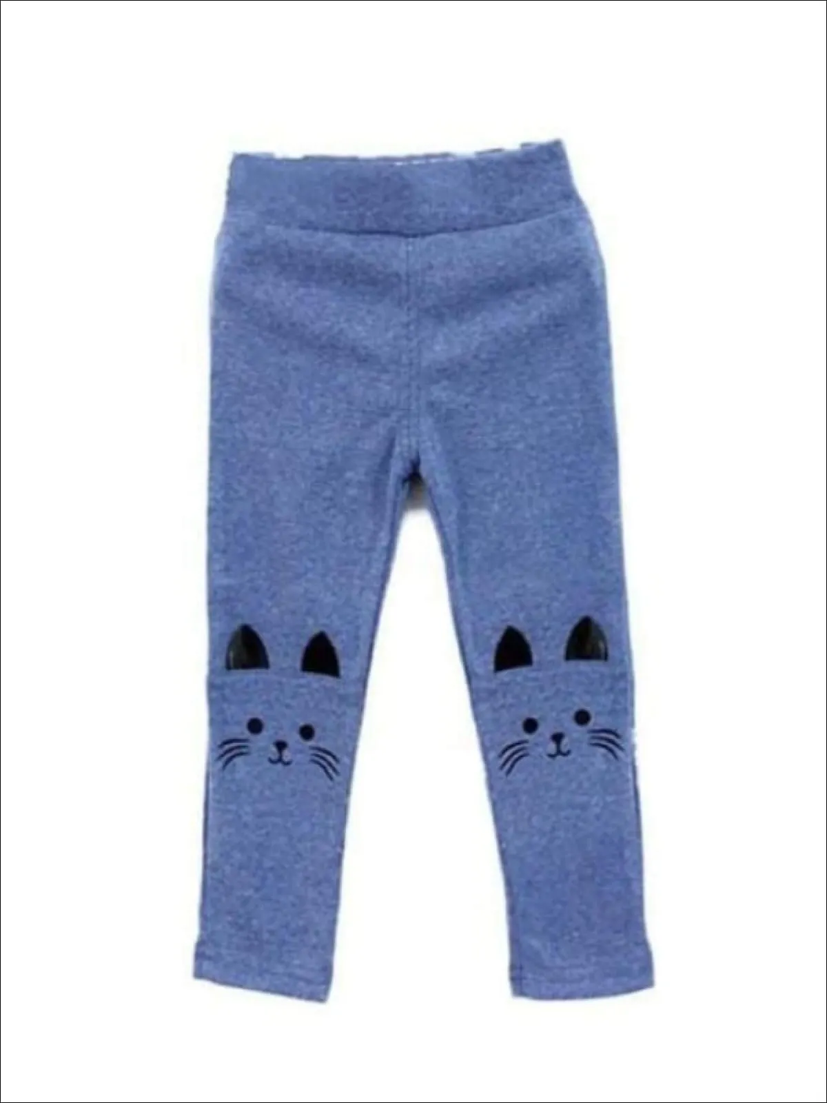 Girls Kitty Stretchy Leggings