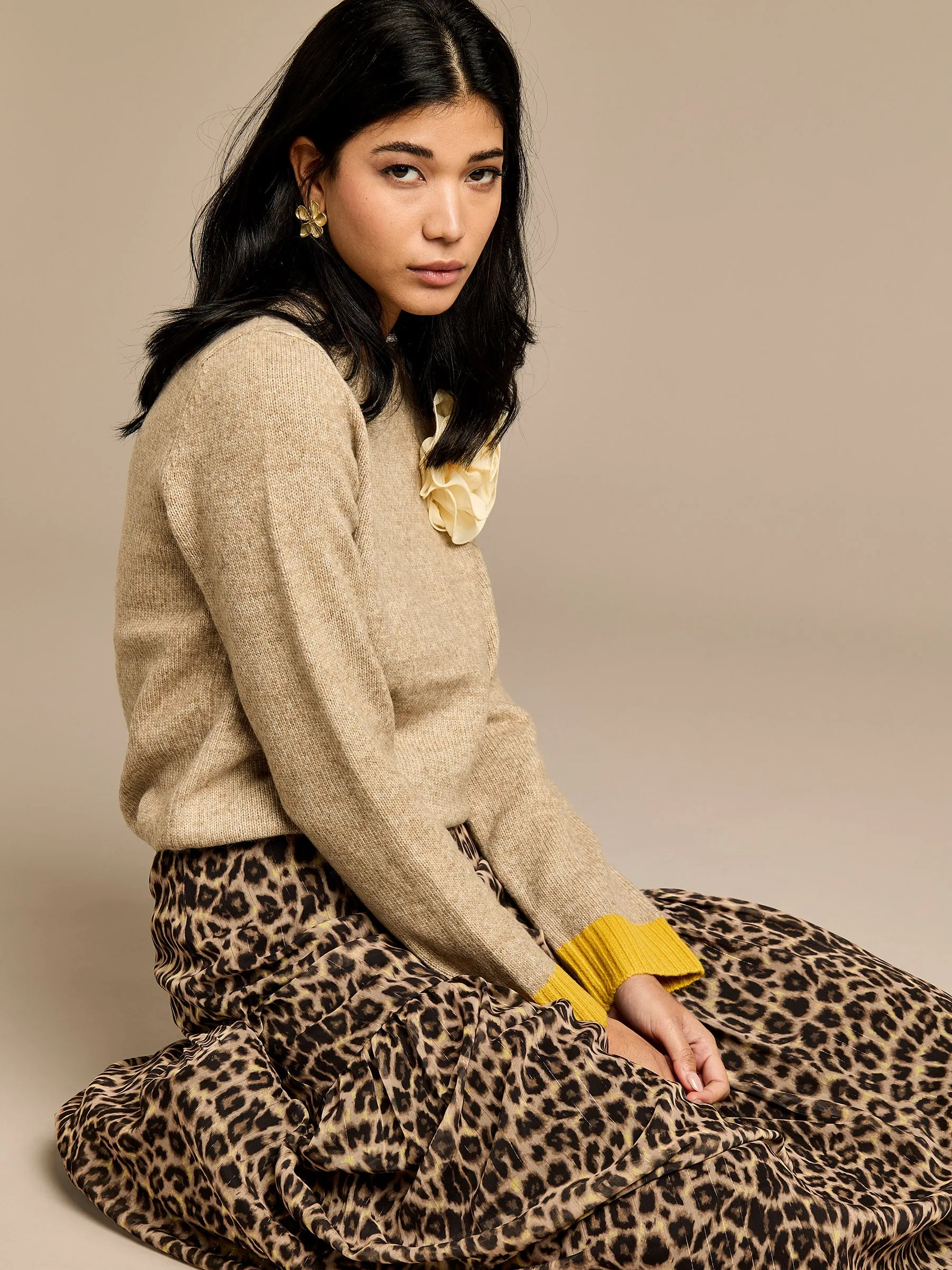 GWD Meril Leopard Print Skirt