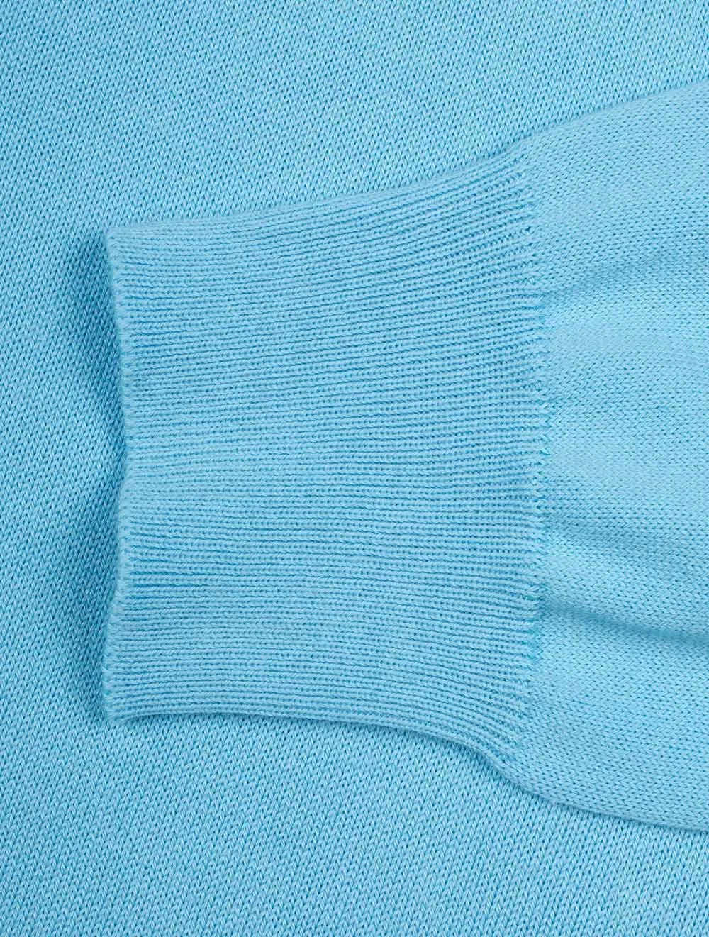 Half Zip Mock Neck Jumper Cielo Blue