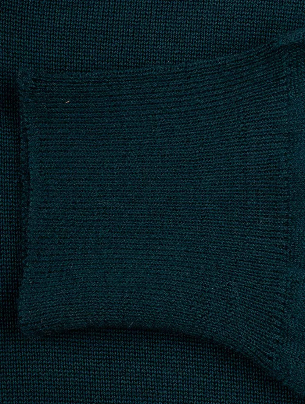 Half Zip Mock Neck Jumper Green