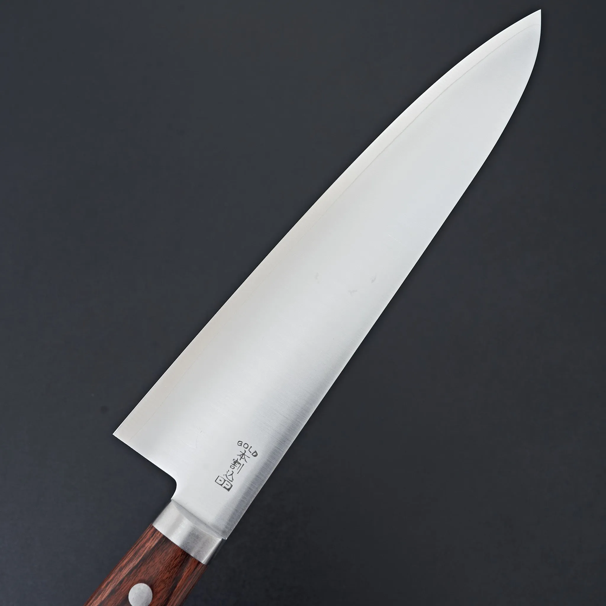 Hitohira Imojiya MZ VG-1 Gyuto 210mm Imitation Mahogany Handle