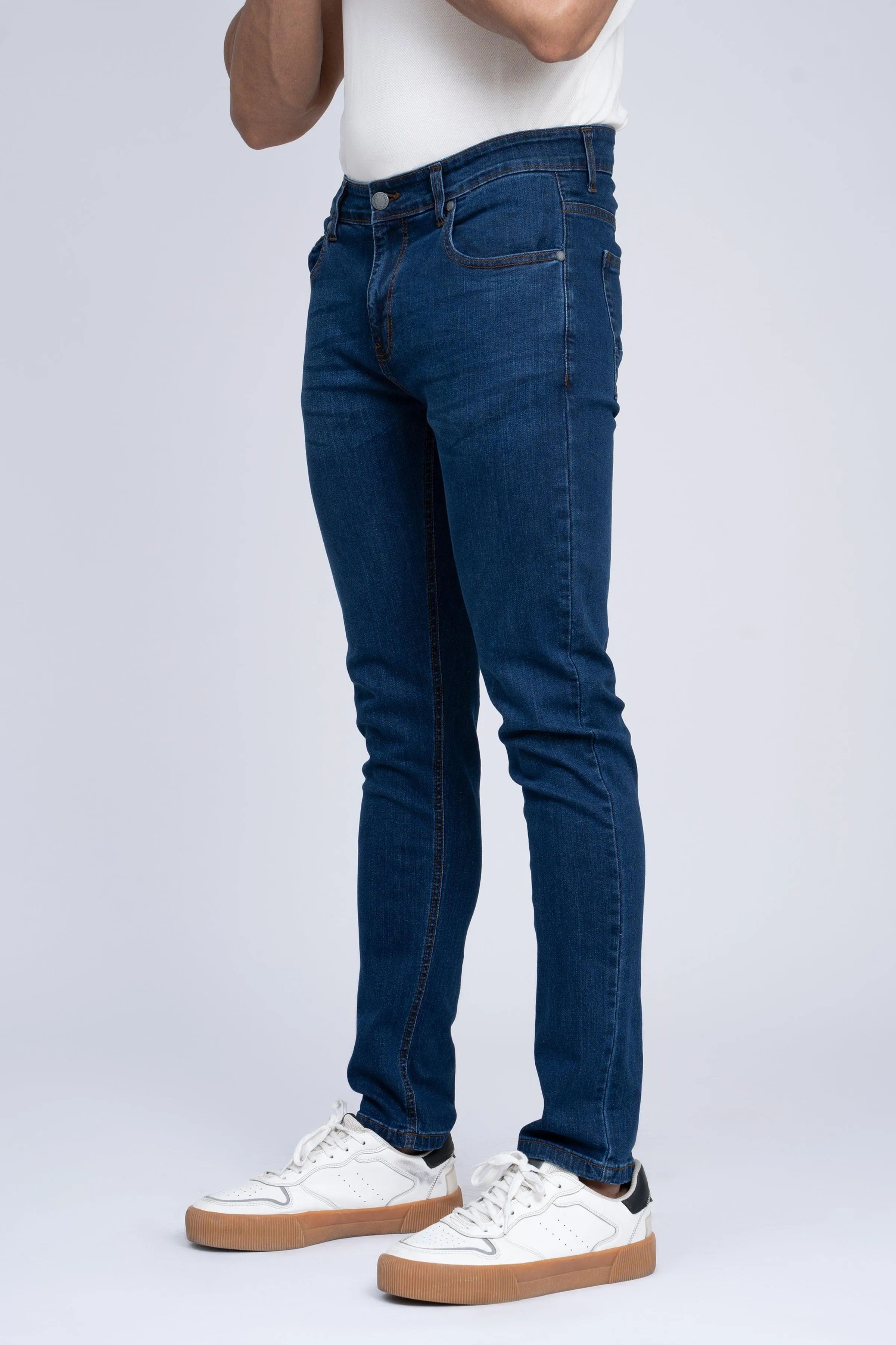 JEAN SLIM LEG MID BLUE