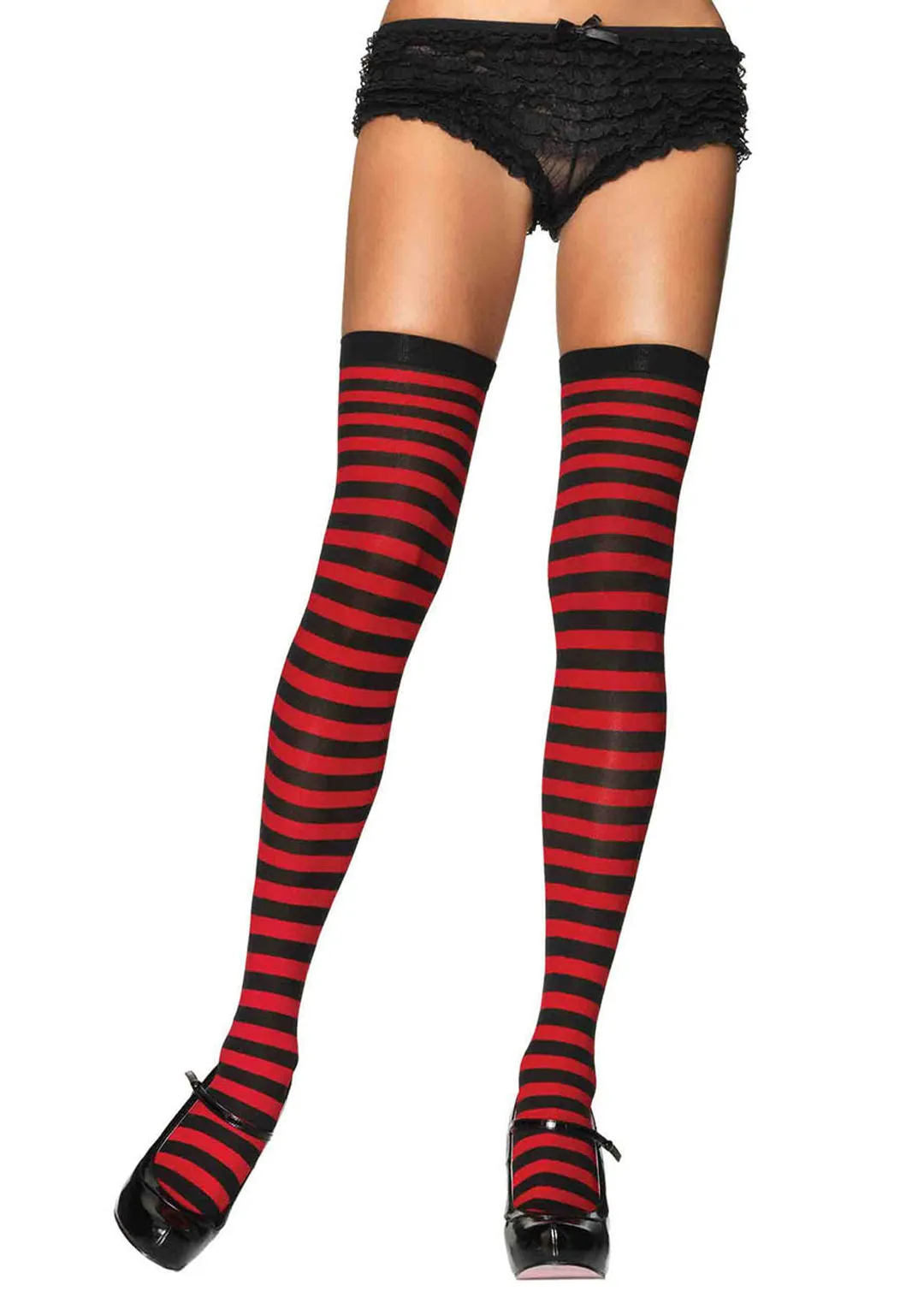 Leg Avenue  Nylon Stocking W/ Stripe Stockings  6005