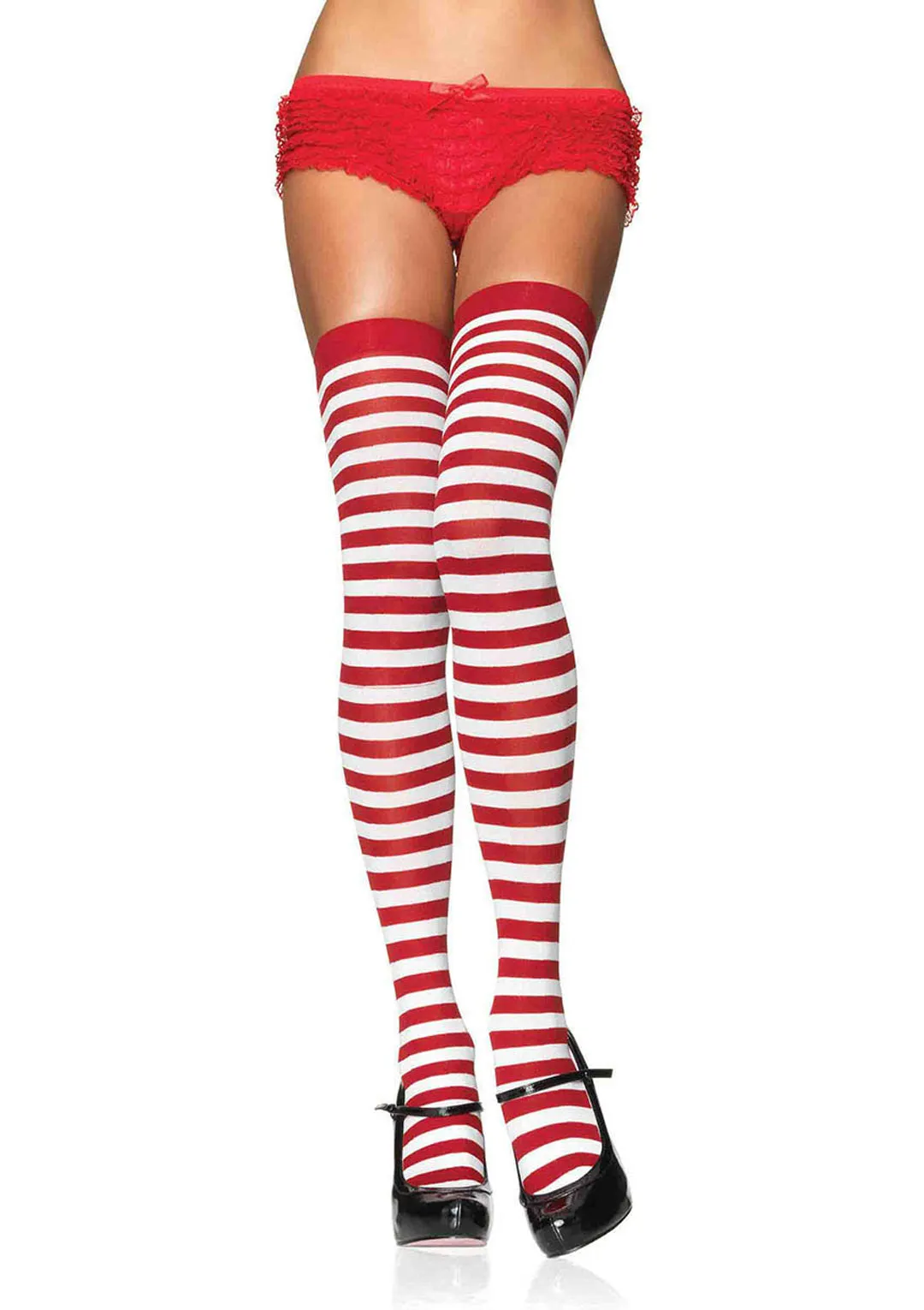 Leg Avenue  Nylon Stocking W/ Stripe Stockings  6005