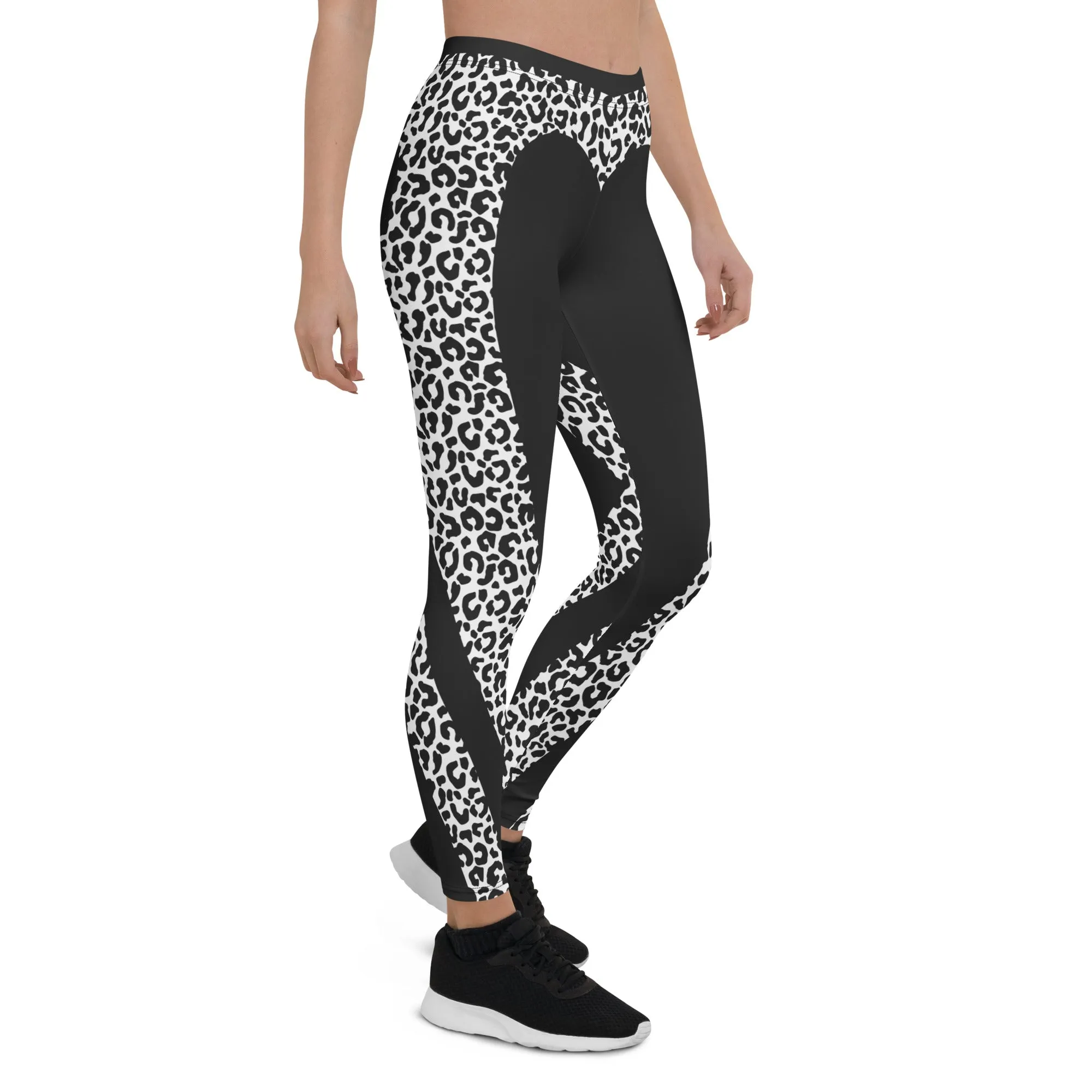 Leopard Heart Shaped Leggings