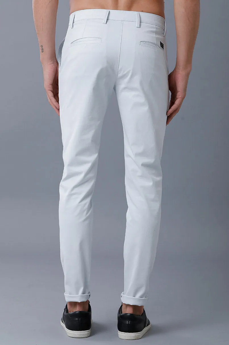 Lite Sky Blue - 2 way stretch - COTTON PANT